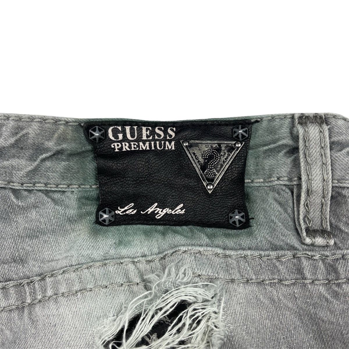 Guess Guess LA Premium Distressed Denim Jeans Size US 34 / EU 50 - 4 Thumbnail