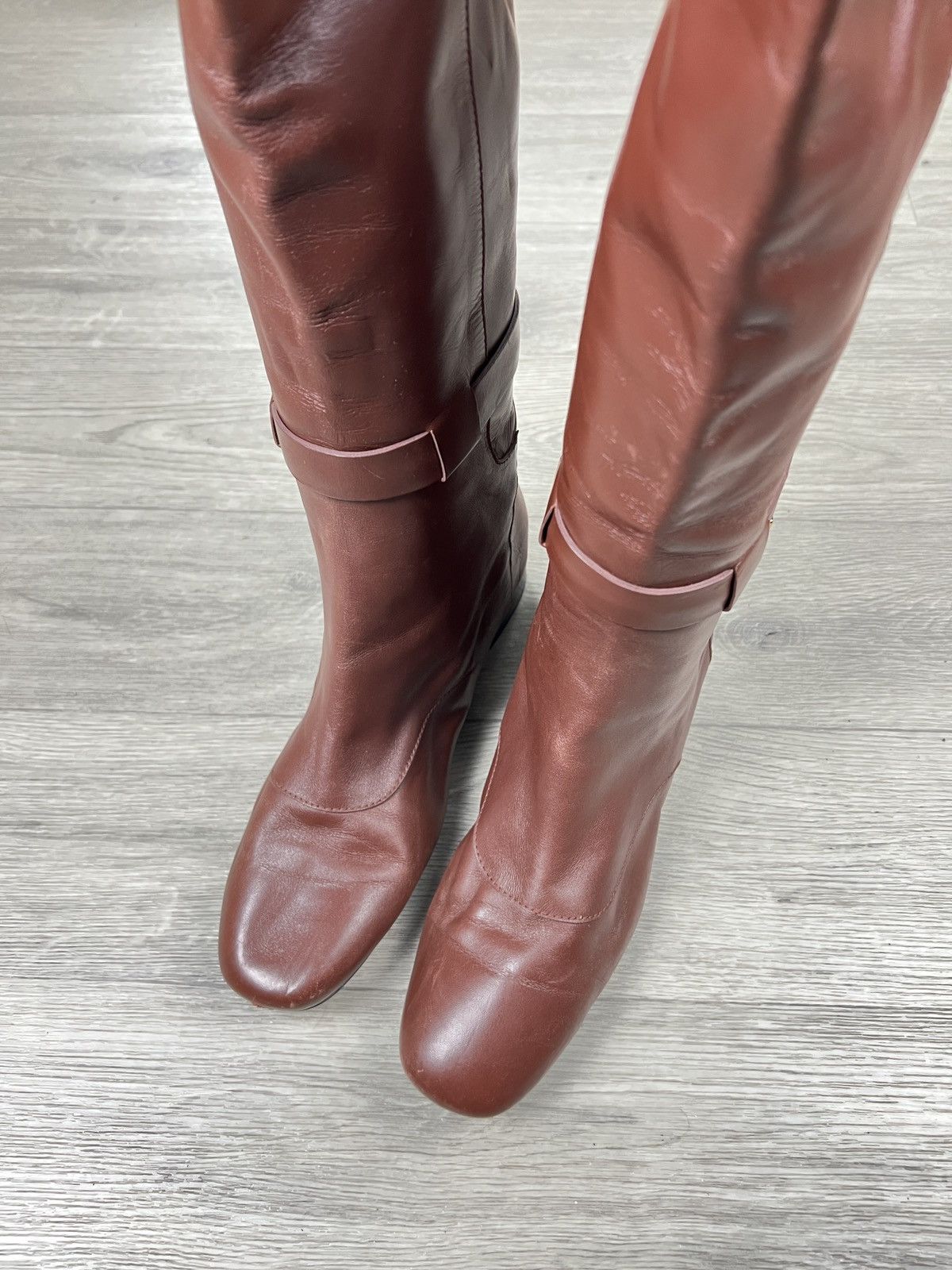 Tod's Leather boots Tod's Brown size 38,5 Size US 8.5 / IT 38.5 - 10 Thumbnail