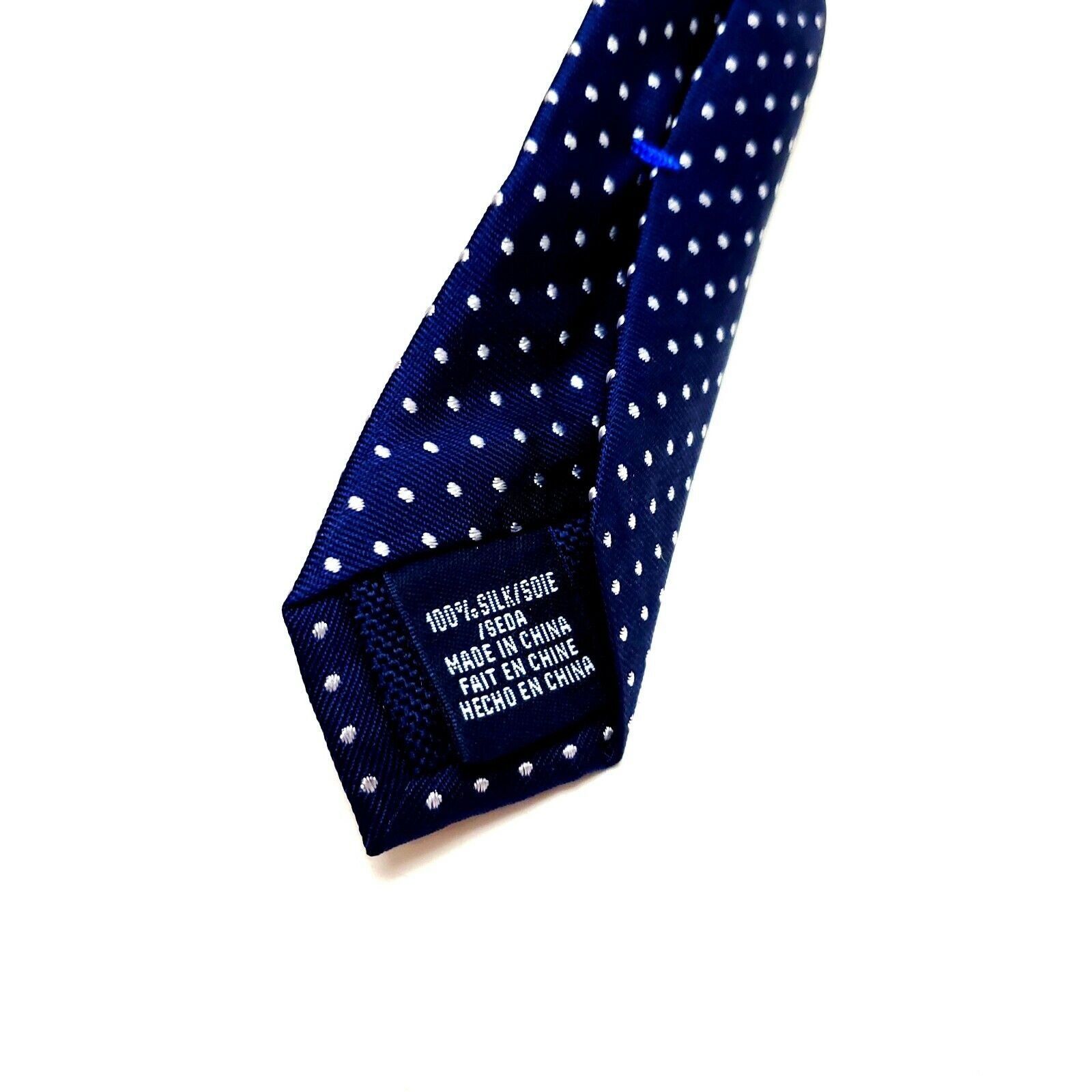 Nautica Nautica Silk Tie Woven Christmas Beach Blue Skinny Size ONE SIZE - 4 Thumbnail