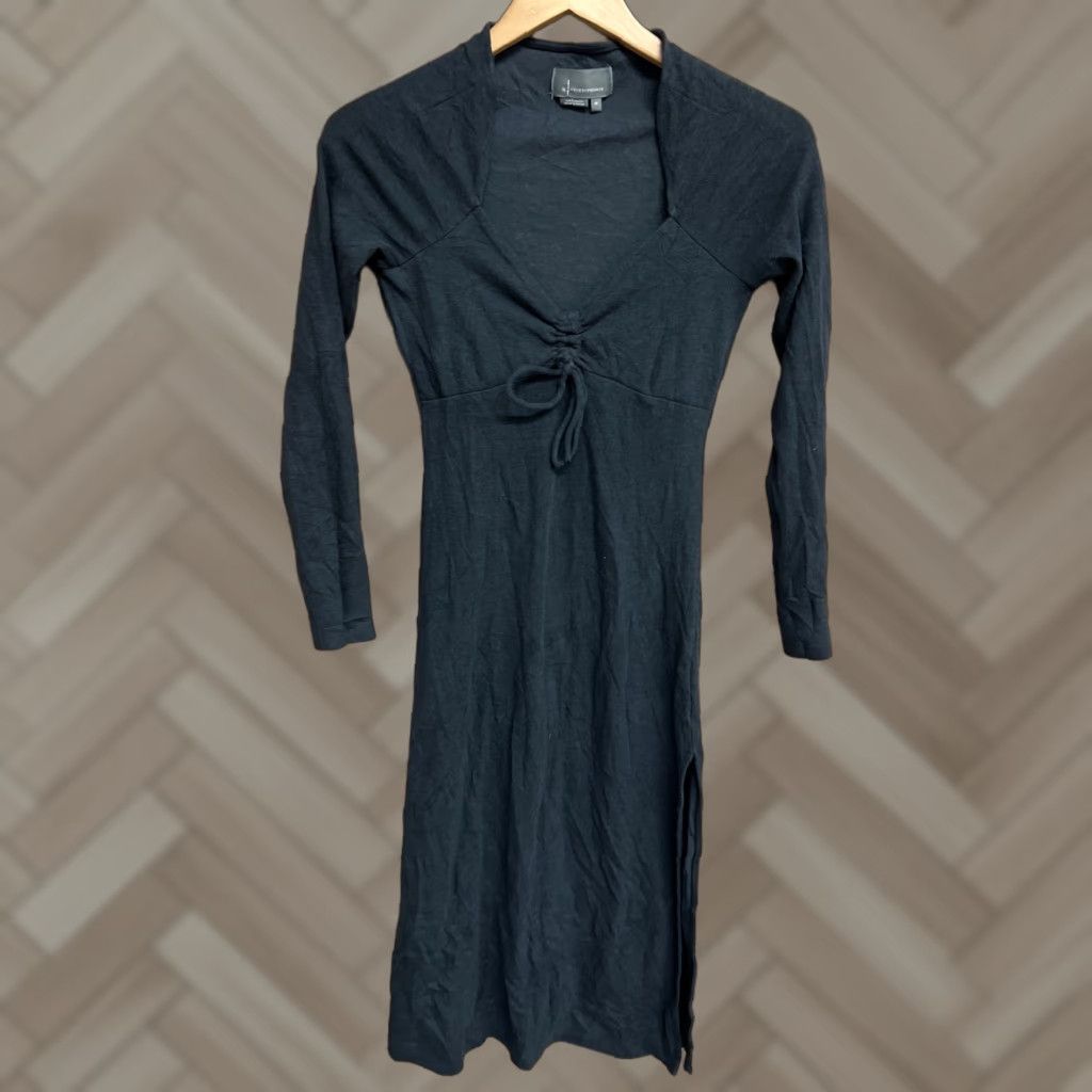 Anthropologie VINTAGE Anthropologie Dress A-Line Viscose Black XS Midi Floral Short Sleeve Women XS Dress, Black, Floral, Visco se? Size XS / US 0-2 / IT 36-38 - 1 Thumbnail