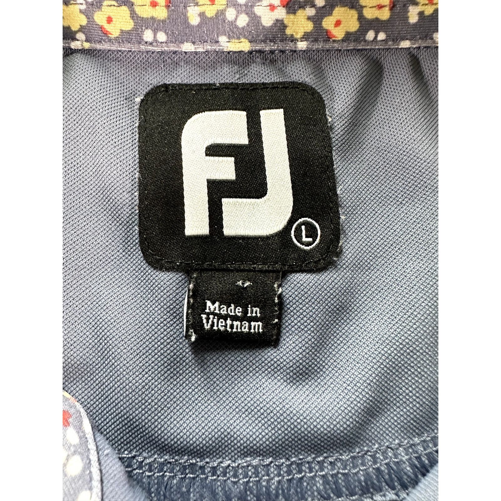 Footjoy Footjoy Golf Polo Mens Blue Floral Short Sleeve Shirt Large Size US L / EU 52-54 / 3 - 8 Thumbnail