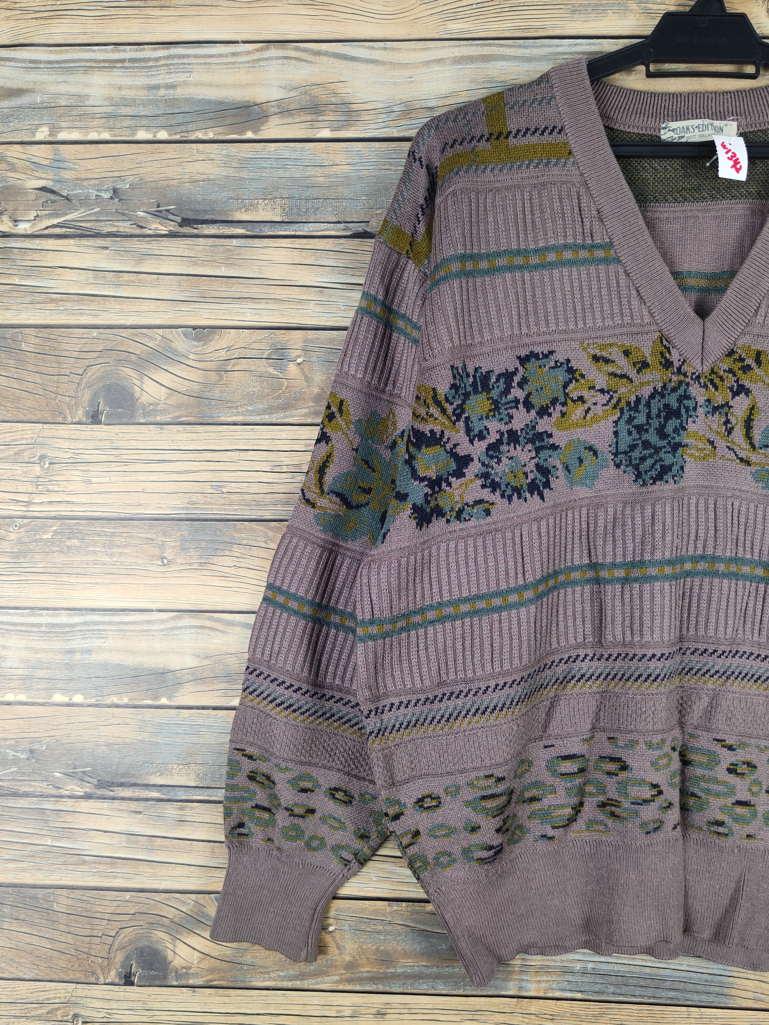Vintage Oaks Edition Pink Knitwear Sweatshirts #W1342 Size US L / EU 52-54 / 3 - 3 Thumbnail