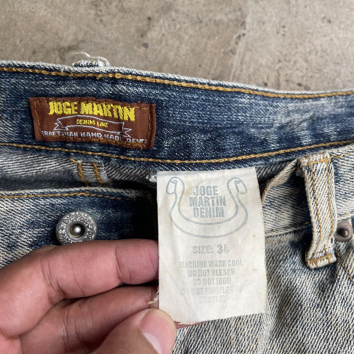Vintage 🔥Joge Martin Patchworks Ripped Distress Dirty Denim Jeans Size US 36 / EU 52 - 16 Thumbnail