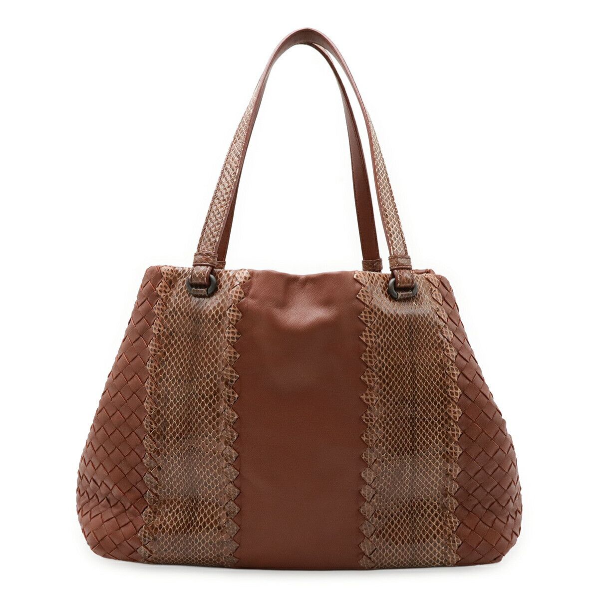 Bottega Veneta Bottega Veneta Bottega Veneta Intrecciato Ayers Leather Python 2way Bag Leather Shoulder Bag Size ONE SIZE - 1 Thumbnail