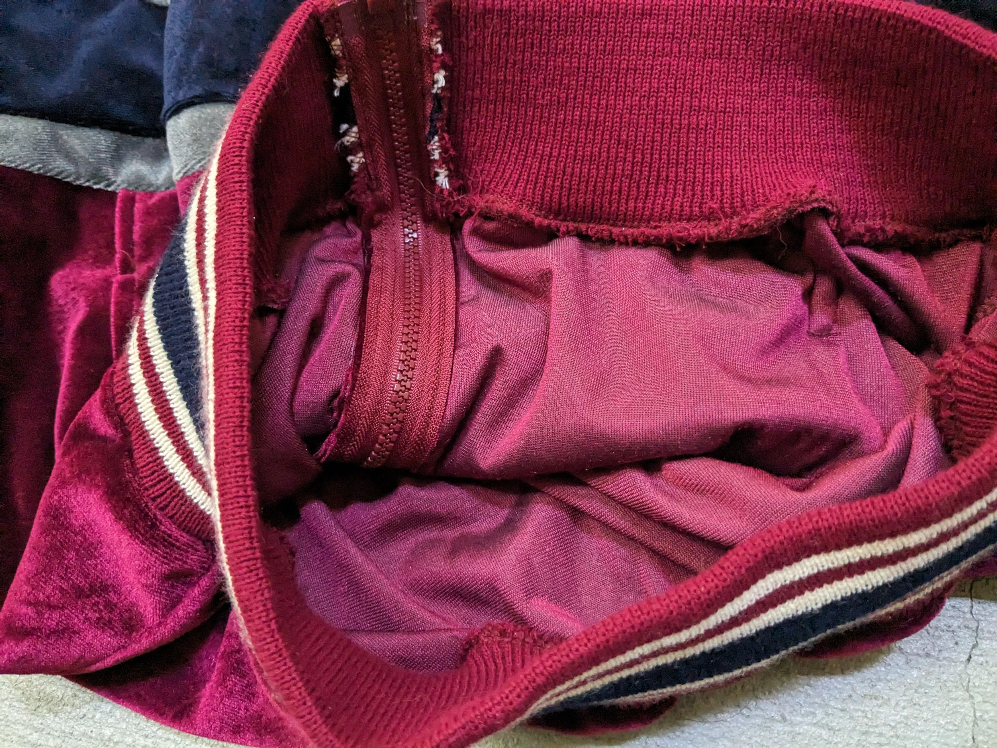 Christian Dior Monsieur Vintage Christian Dior Velvet Zip Up Shirt Medium Burgundy Size US M / EU 48-50 / 2 - 11 Thumbnail