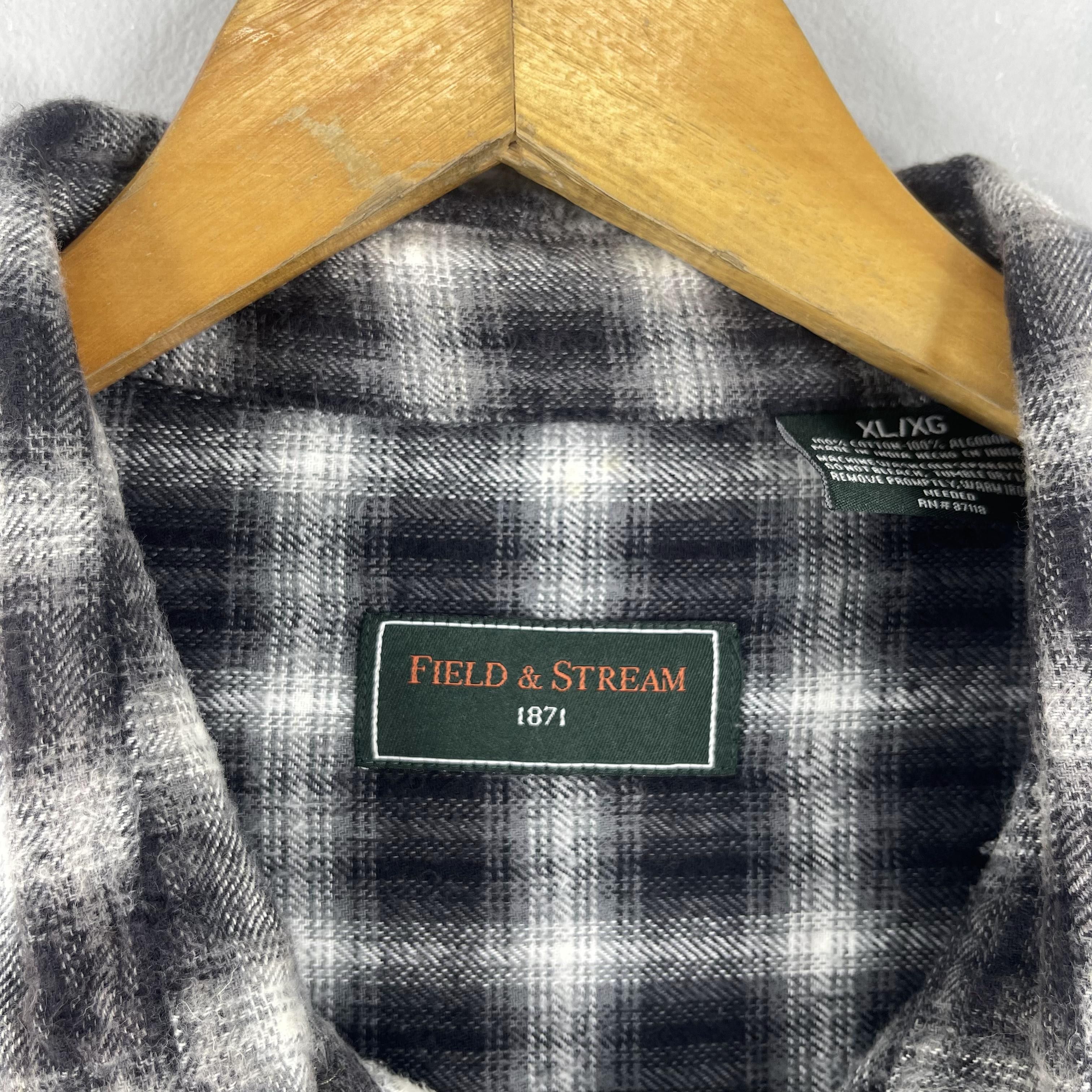 Flannel Vintage Plaid Shadow Double Pocket Flannel Button Up Size US XL / EU 56 / 4 - 4 Thumbnail
