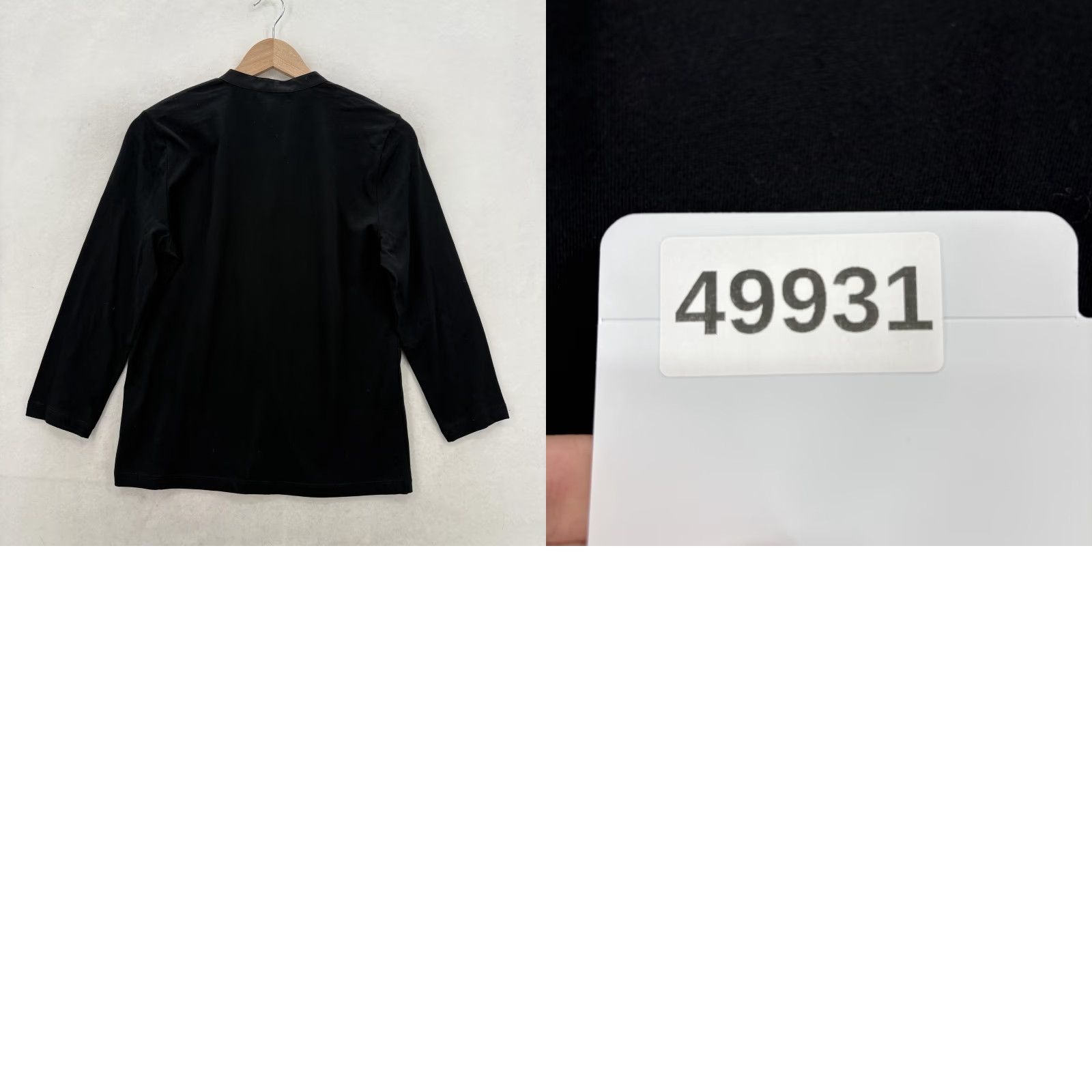 Chaps Chaps Shirt Womens M Black Pleated Bib Henley Long Sleeve Jersey Top NWT Size M / US 6-8 / IT 42-44 - 9 Thumbnail