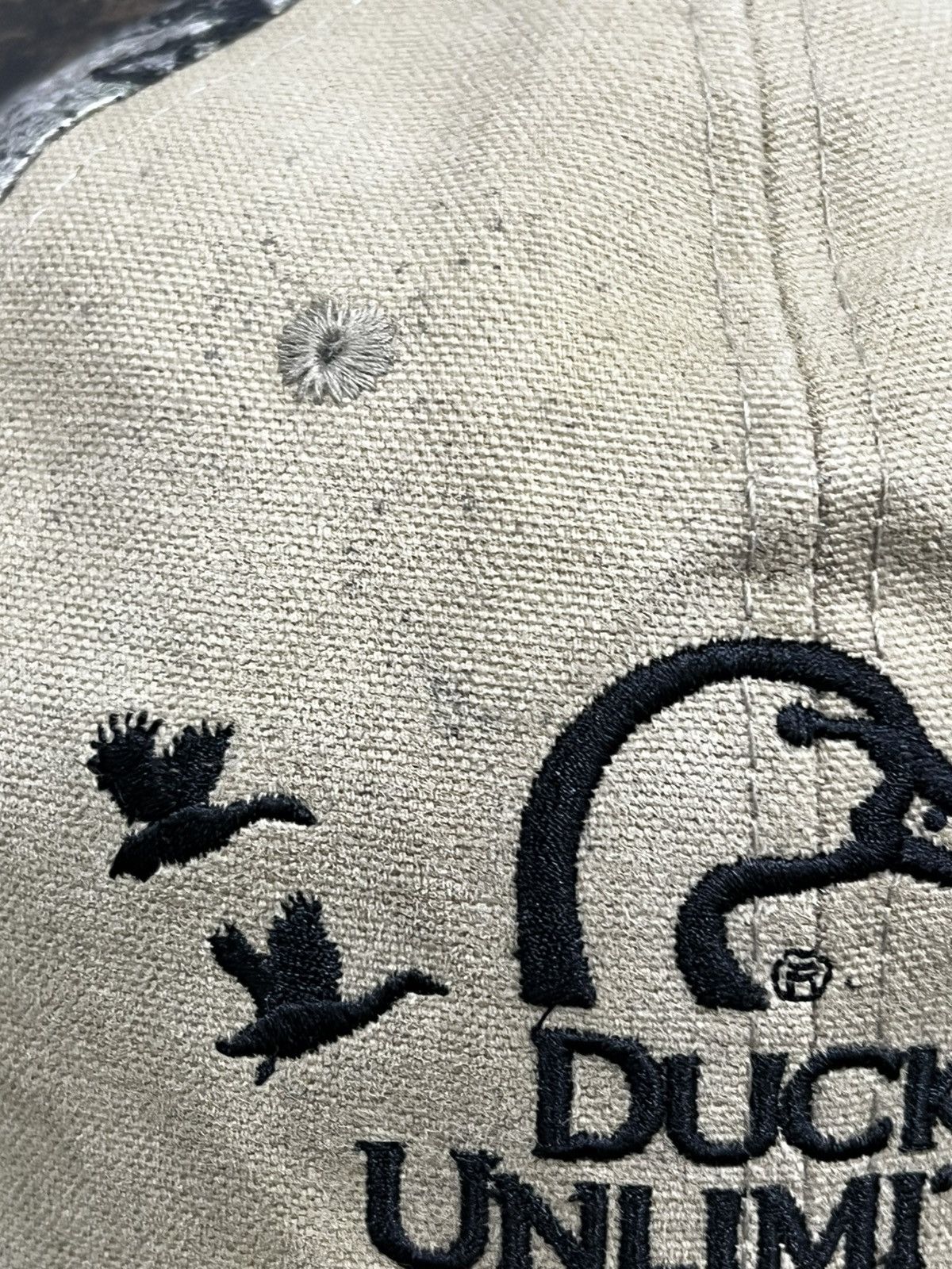 Vintage Ducks Unlimited Camo Strapback Hat Size ONE SIZE - 2 Thumbnail