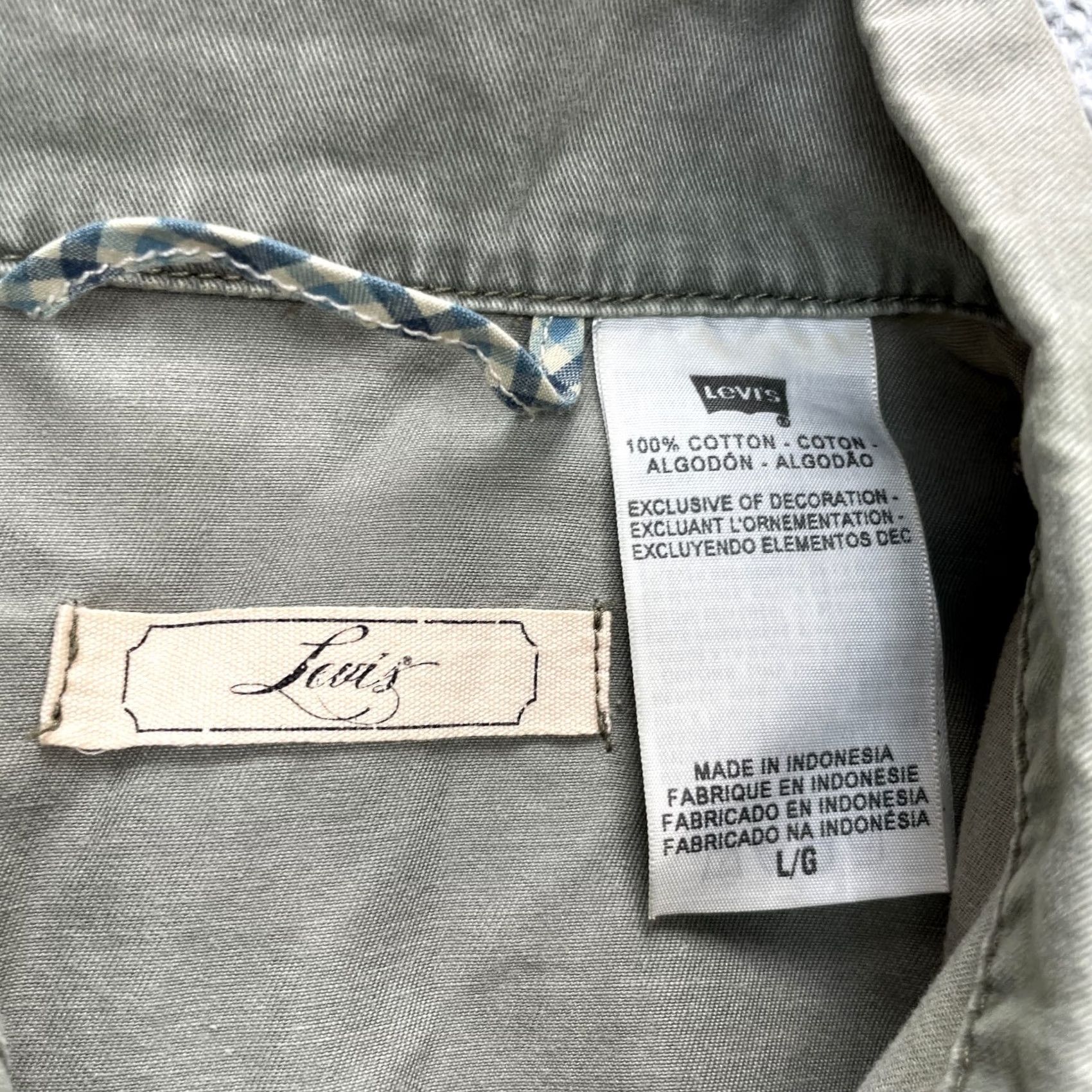 Levi's VINTAGE Levi's Jacket Womens Large Green Anorak Coat Utility Field Army Canvas Faded Size L / US 10 / IT 46 - 3 Thumbnail