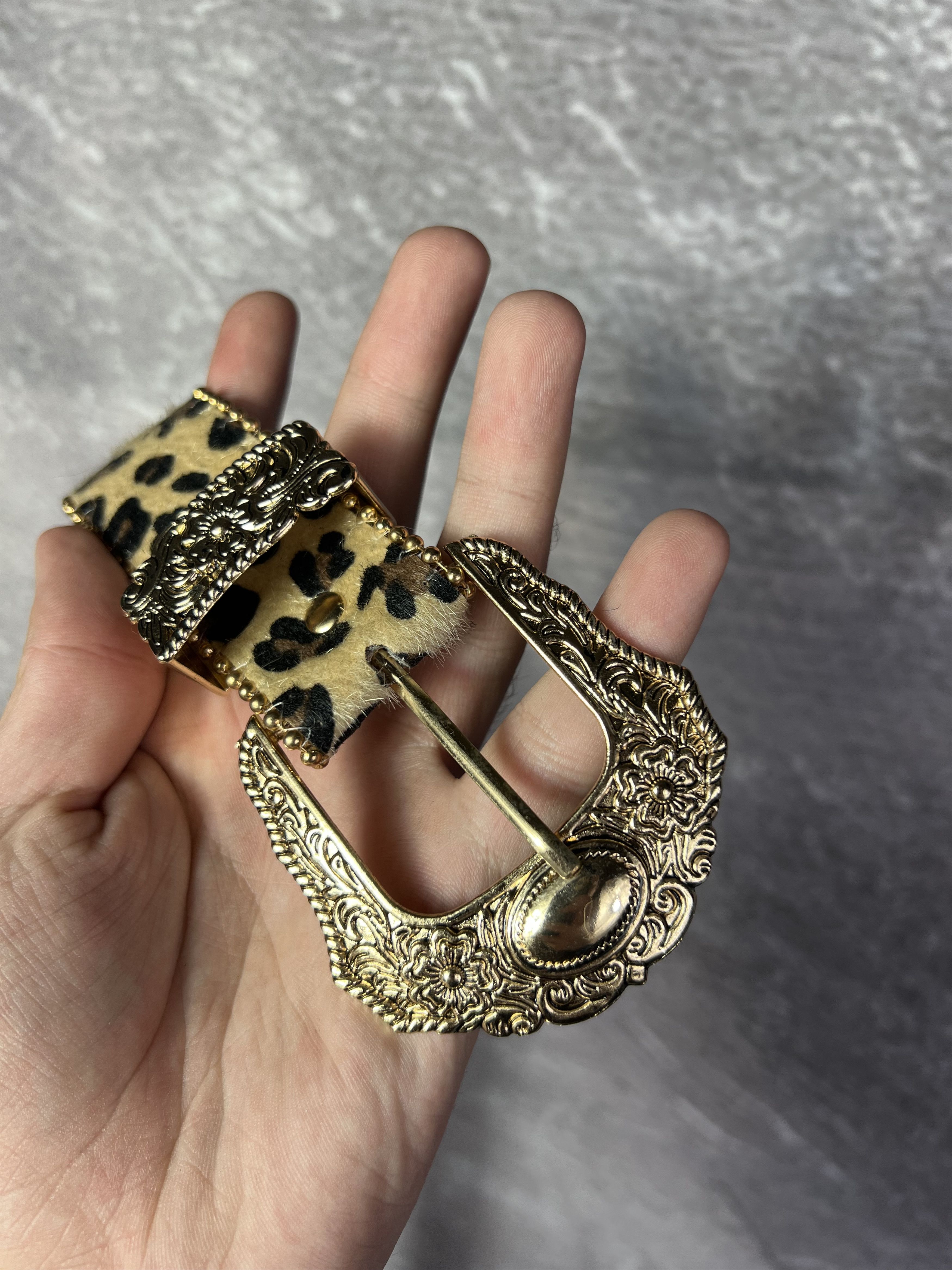 Vintage Leopard Printed Y2k Buckle Belt Size ONE SIZE - 5 Thumbnail
