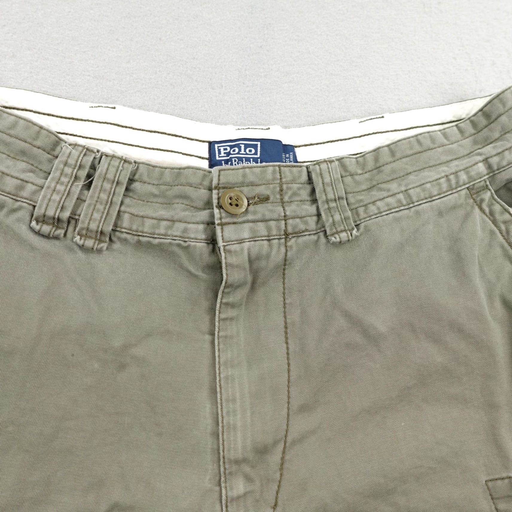 Polo Ralph Lauren VINTAGE Polo Ralph Lauren Shorts Mens 36 Olive Army Green Cargo Utility Outdoors Size US M / EU 48-50 / 2 - 2 Thumbnail