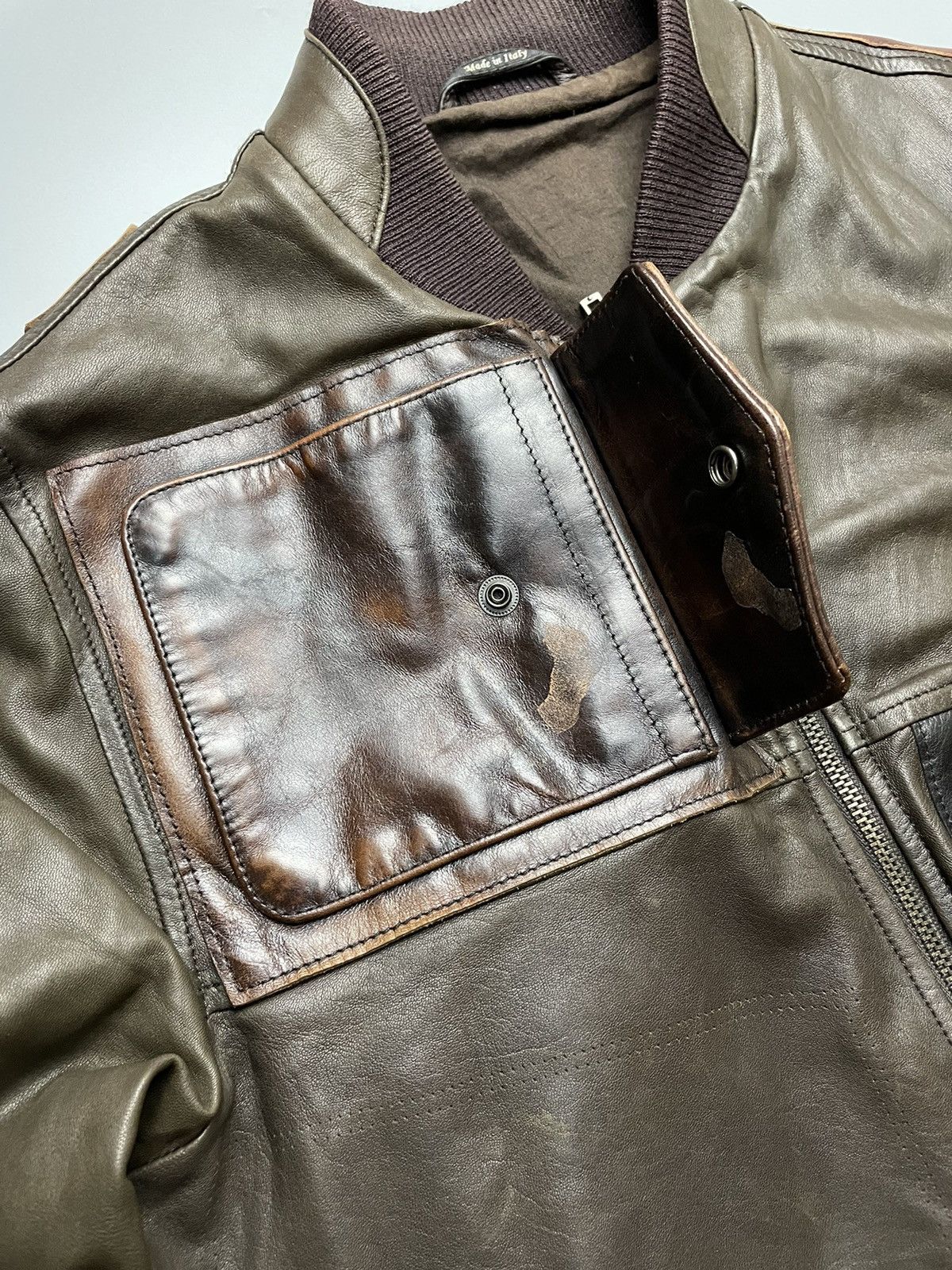 Maison Margiela Maison Margiela AW13 line 10 Patch Leather jacket Size US M / EU 48-50 / 2 - 7 Thumbnail