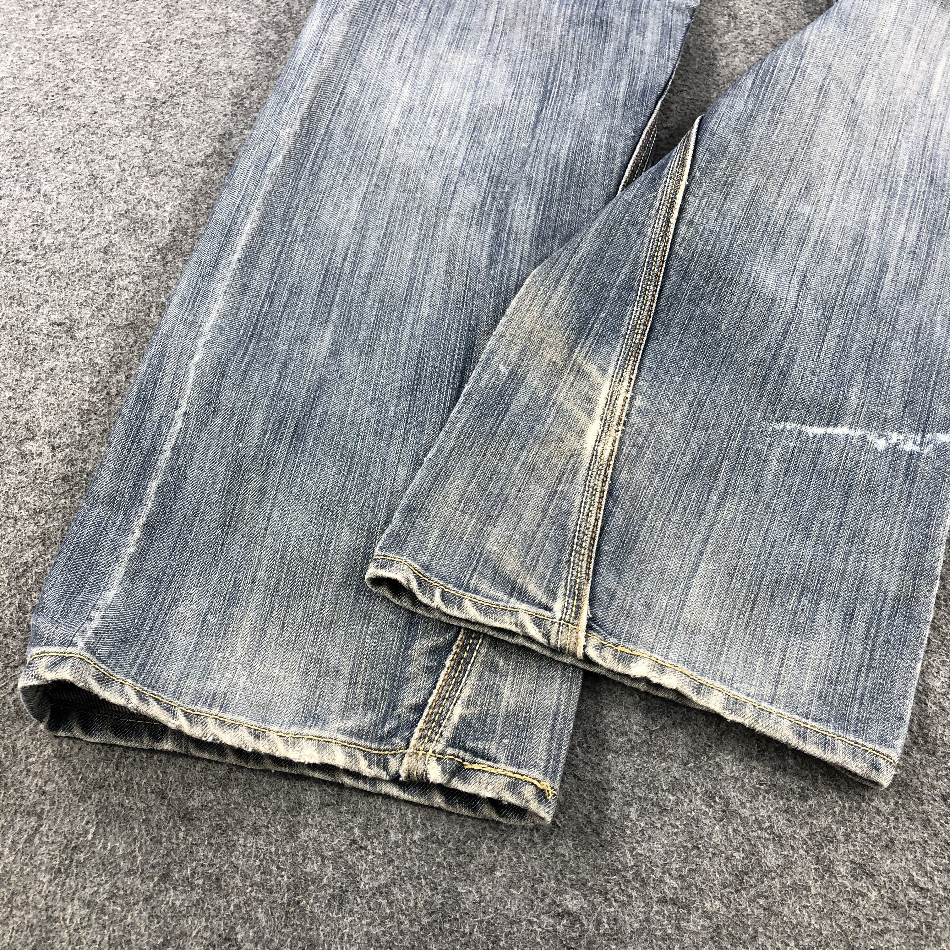 Dirty Levis 514 Vintage Jeans Faded Blue Denim-J1093