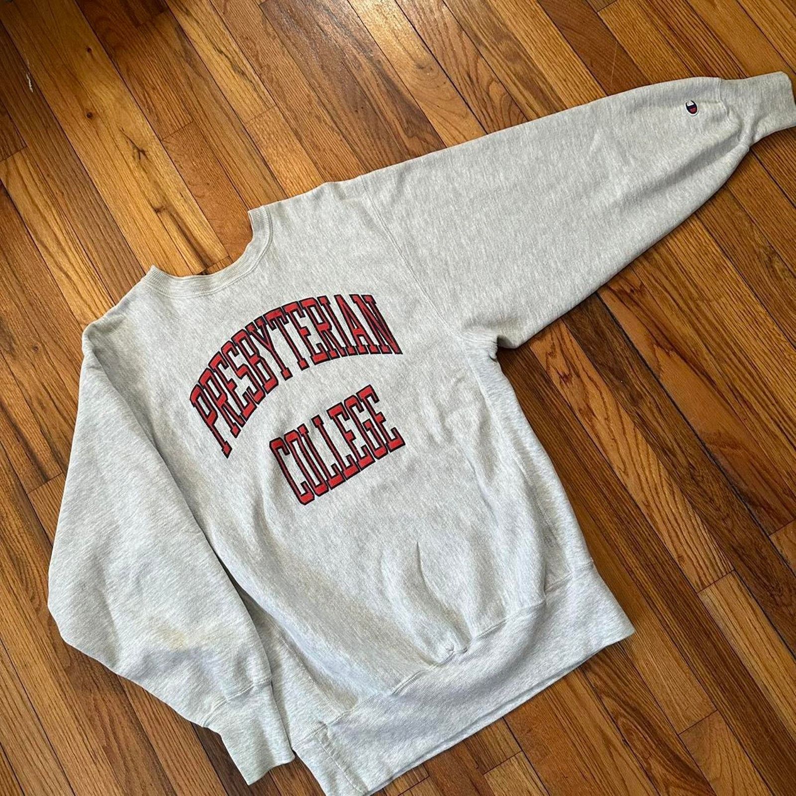 Champion × Vintage VTG Champion Reverse Weave Presbyterian College Crewneck XL Size US XL / EU 56 / 4 - 2 Thumbnail