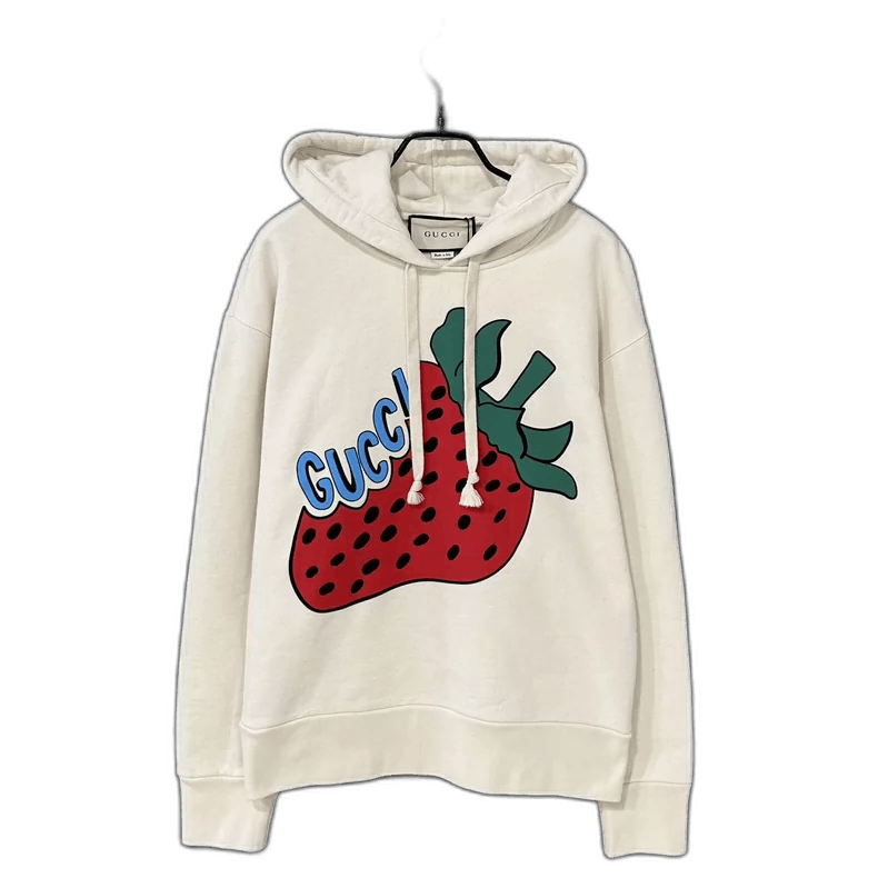 Gucci Strawberry Print Hoodie by Gucci Size XS / US 0-2 / IT 36-38 - 1 Thumbnail