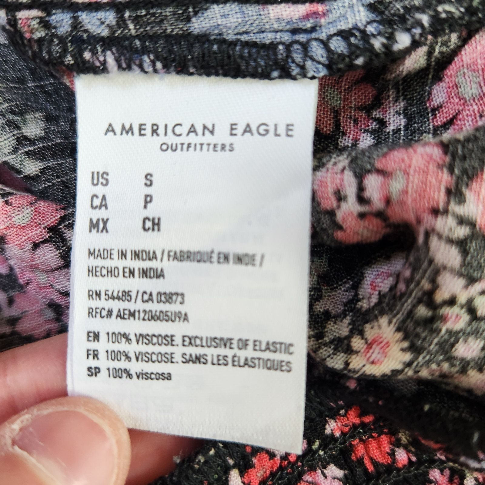 American Eagle Outfitters American Eagle Womens Small Floral V-Neck Cottagecore Blouse Size S / US 4 / IT 40 - 13 Thumbnail