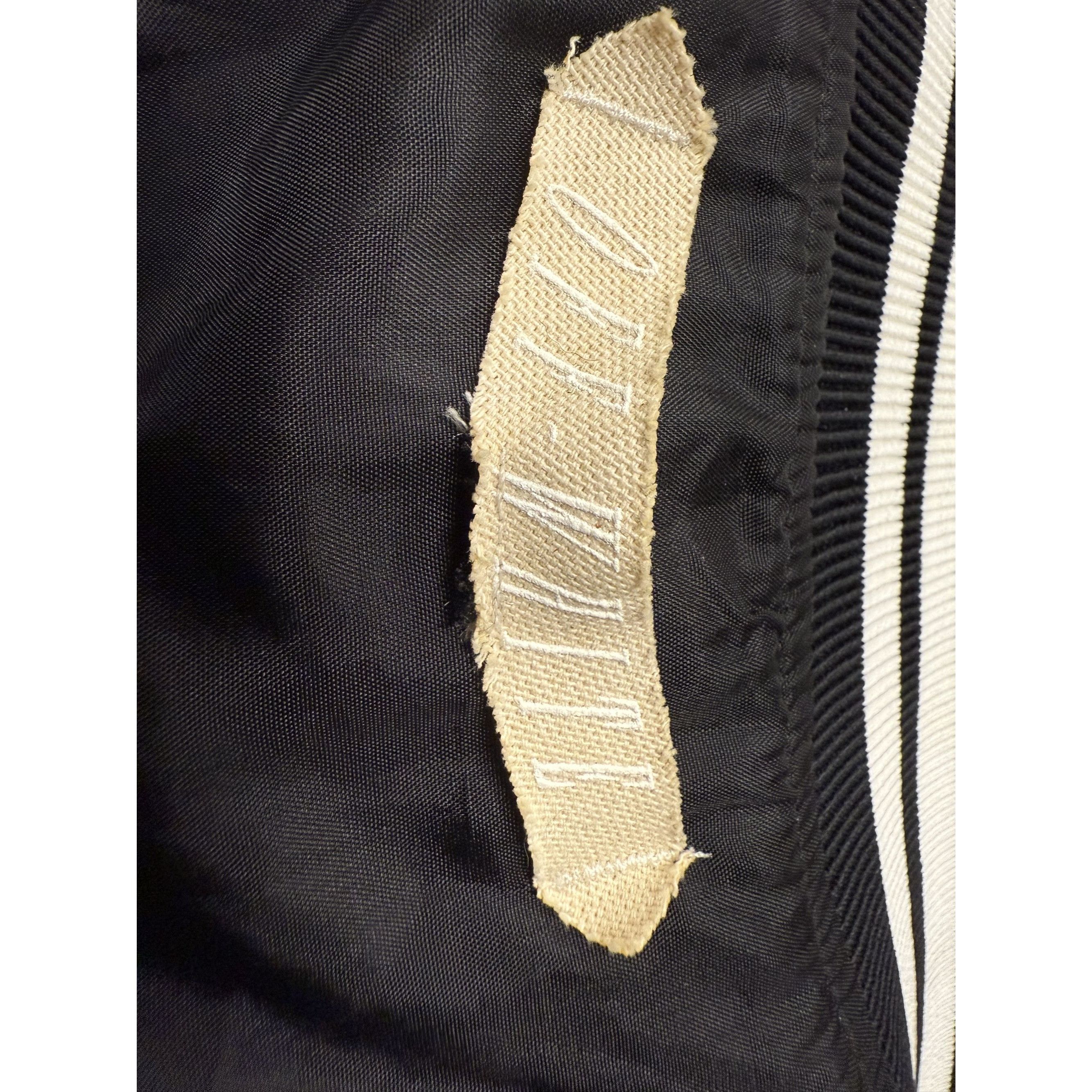 Off-White Off-White Black & White Striped Varsity Jacket S Virgin Wool Size S / US 4 / IT 40 - 4 Thumbnail