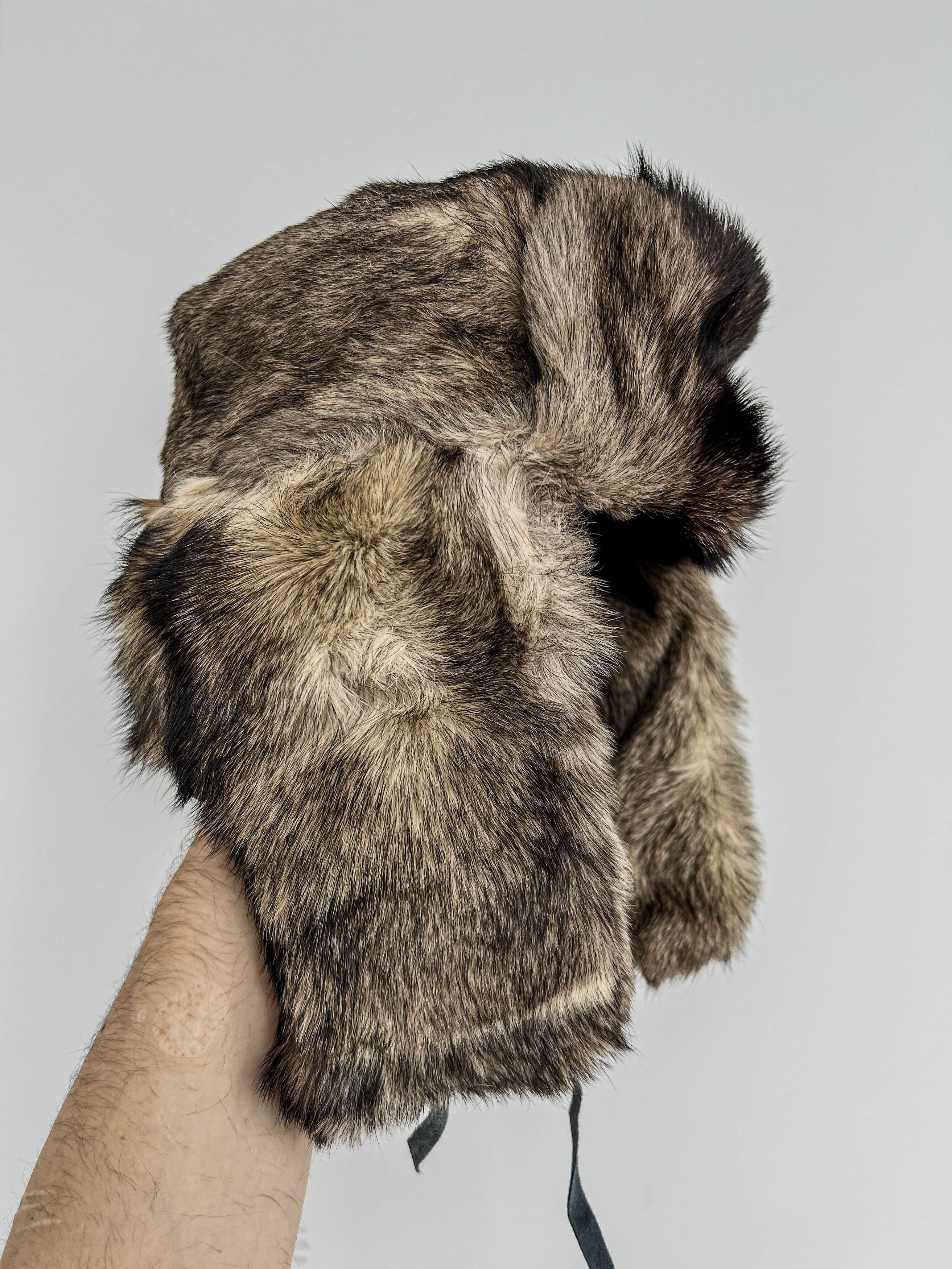 Japanese Brand Vintage 90s Ushanka Beanie Mohair Streetwear Hype American Size ONE SIZE - 1 Thumbnail