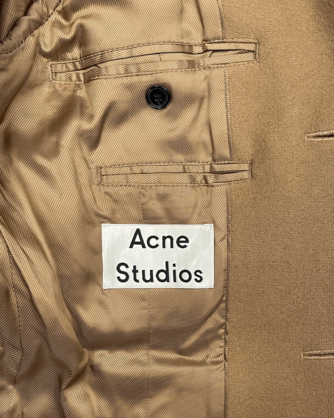 Acne Studios Acne Studios Single-Breasted Wool Coat Camel Size US S / EU 44-46 / 1 - 8 Thumbnail