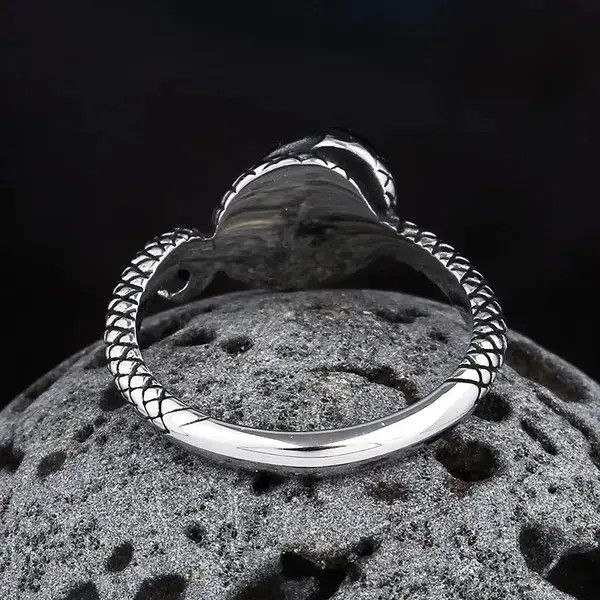 Japanese Brand Snake Ring With Stone Size 7 8 9 10 11 Size ONE SIZE - 3 Thumbnail