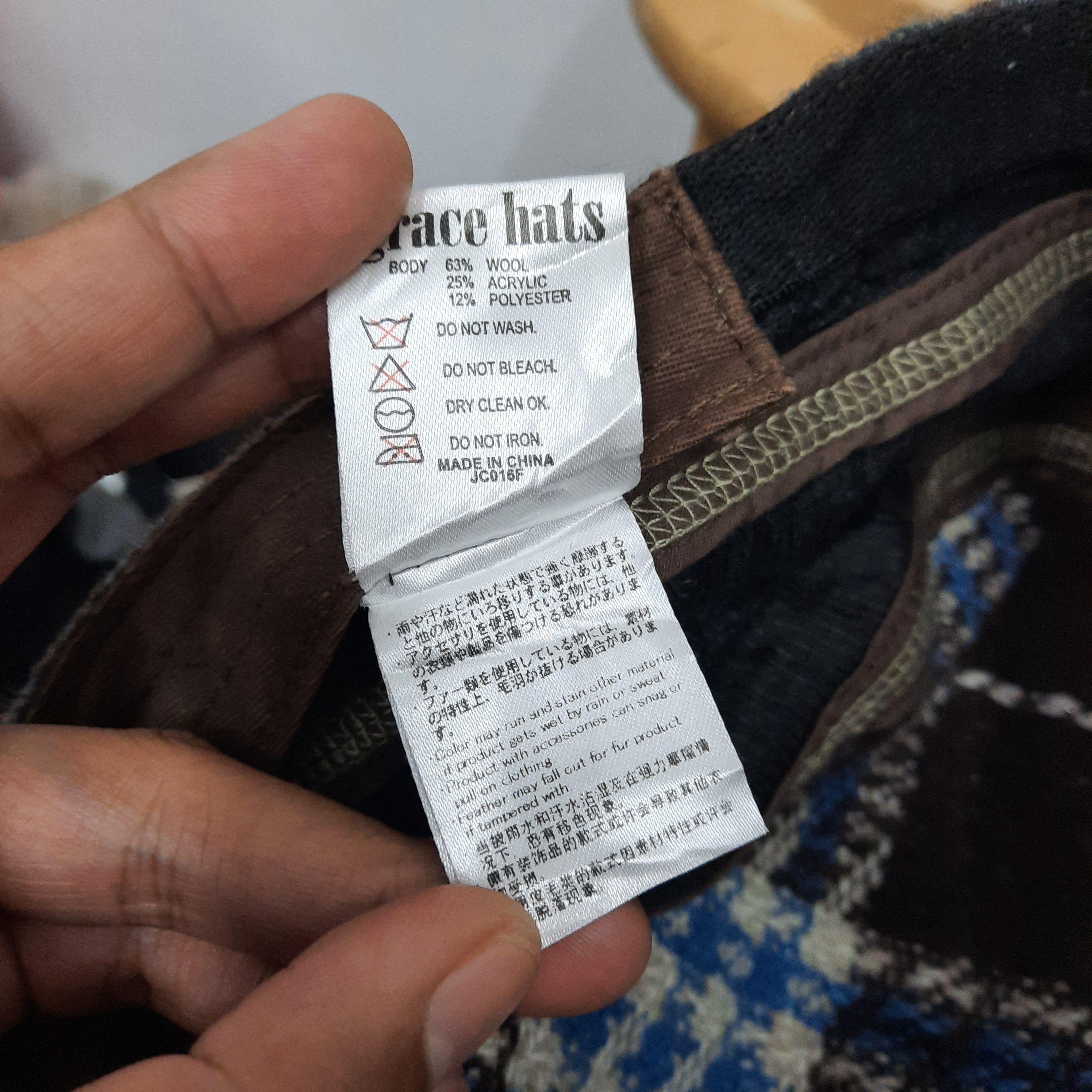 Japanese Brand 🌐 Japanese brand grace hat patchwork wool cap Size ONE SIZE - 5 Thumbnail