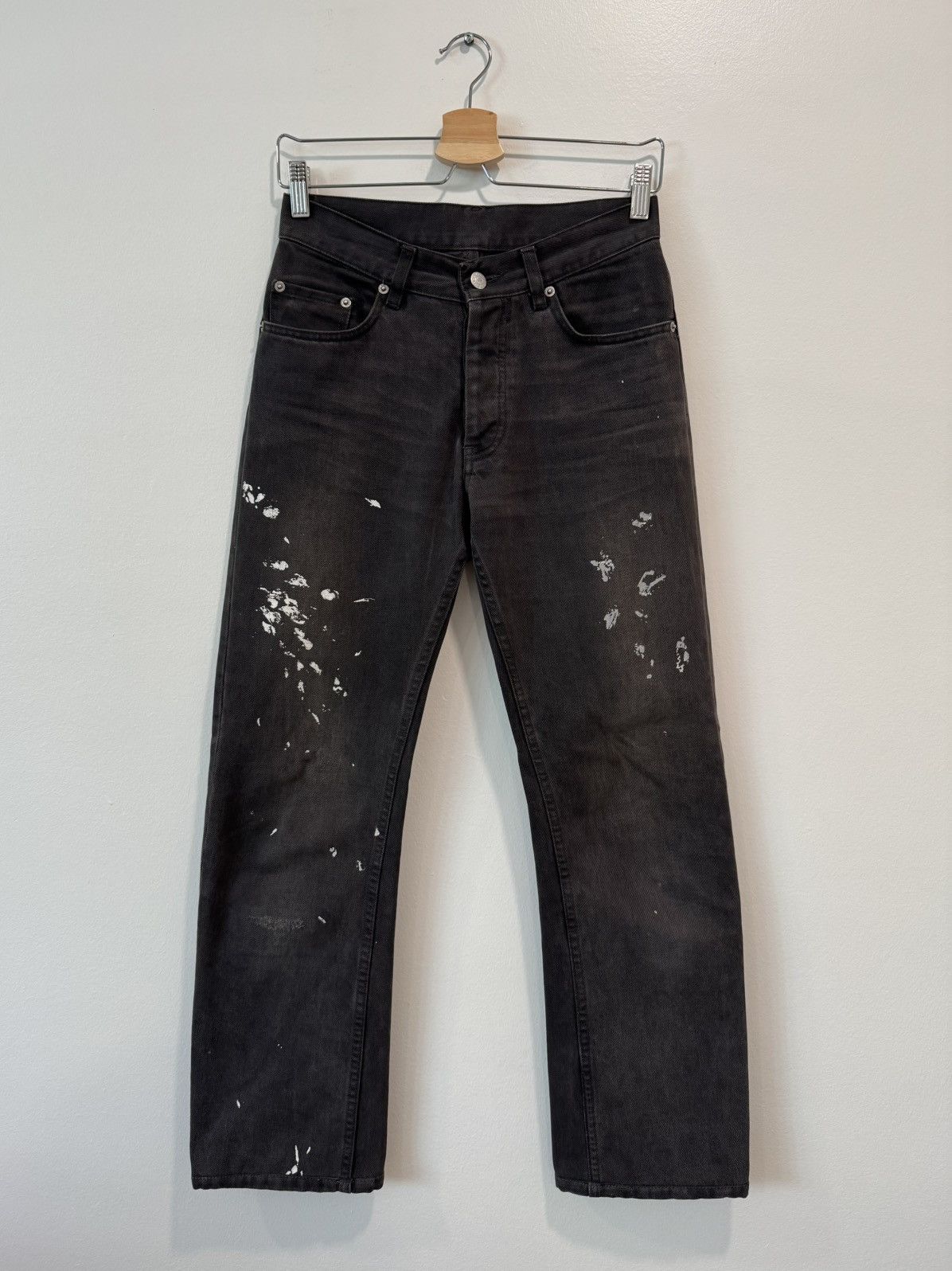 Helmut Lang Helmut Lang 90s Painter Denim Jeans Charcoal Grey Size 27 Size US 27 - 1 Thumbnail