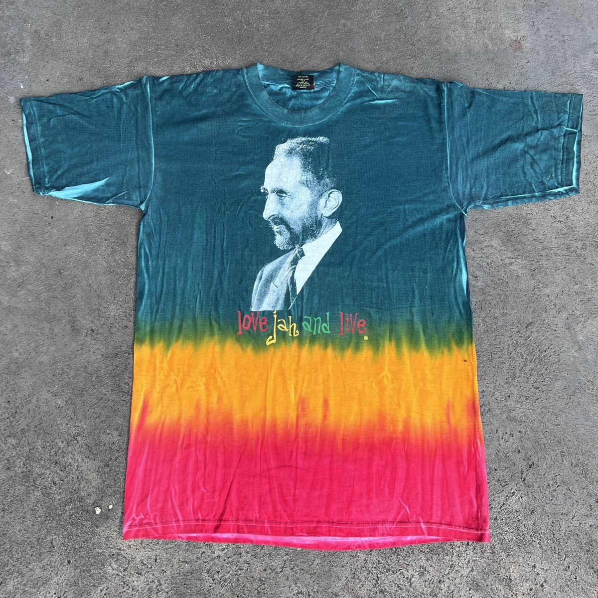 Band Tees Vintage Y2K Haile Selassie Love Jah And Live Cooyah Tee XL Size US XL / EU 56 / 4 - 2 Thumbnail