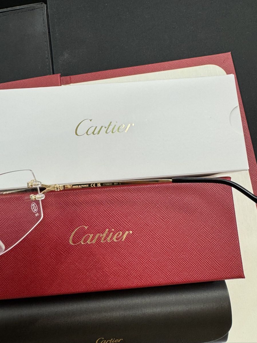 Cartier NEW Cartier Gold Big C’s Eyeglasses Glasses 2025 Release Size ONE SIZE - 6 Thumbnail