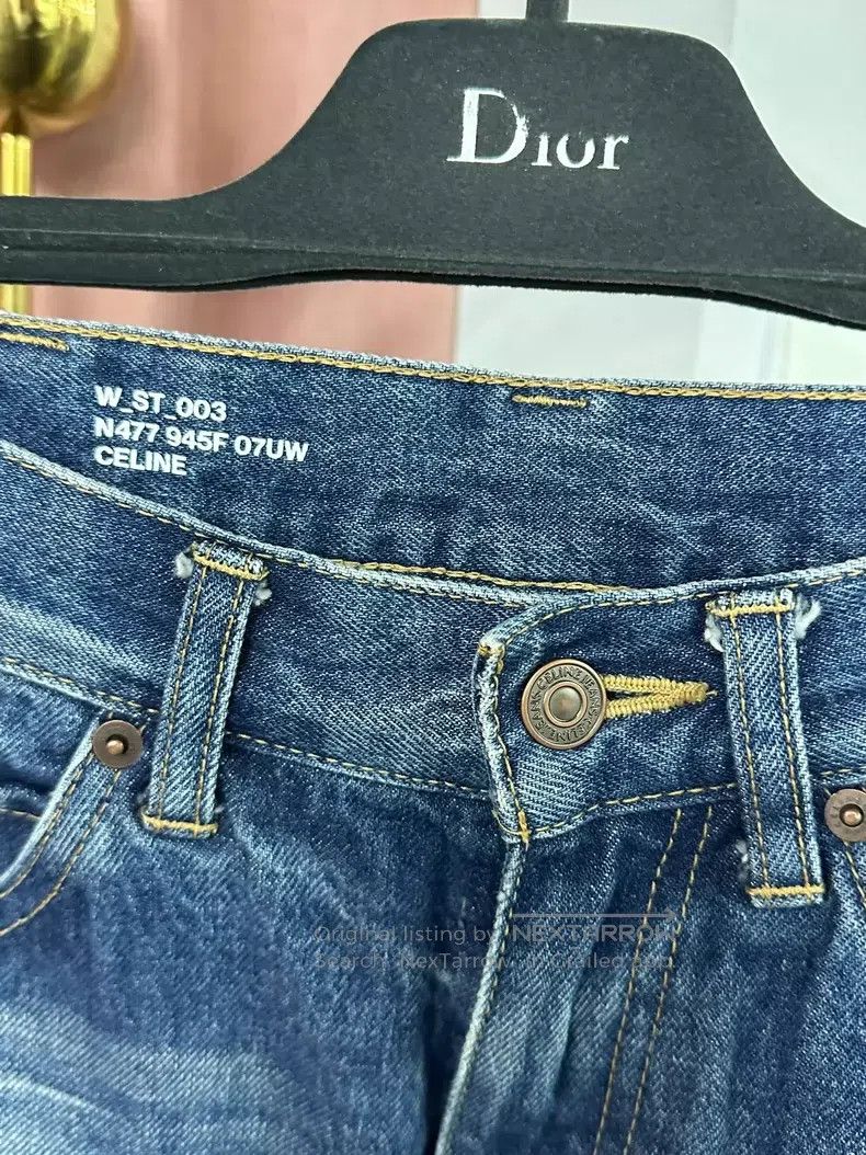 Celine CELINE Celine Blue Denim Pants Size US 26 / EU 42 - 3 Thumbnail