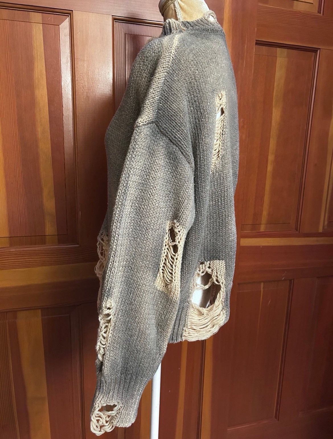 Designer × Other NWT, Lavishly Paris Women’s Distressed Oversized Sweater. Size S / US 4 / IT 40 - 5 Thumbnail