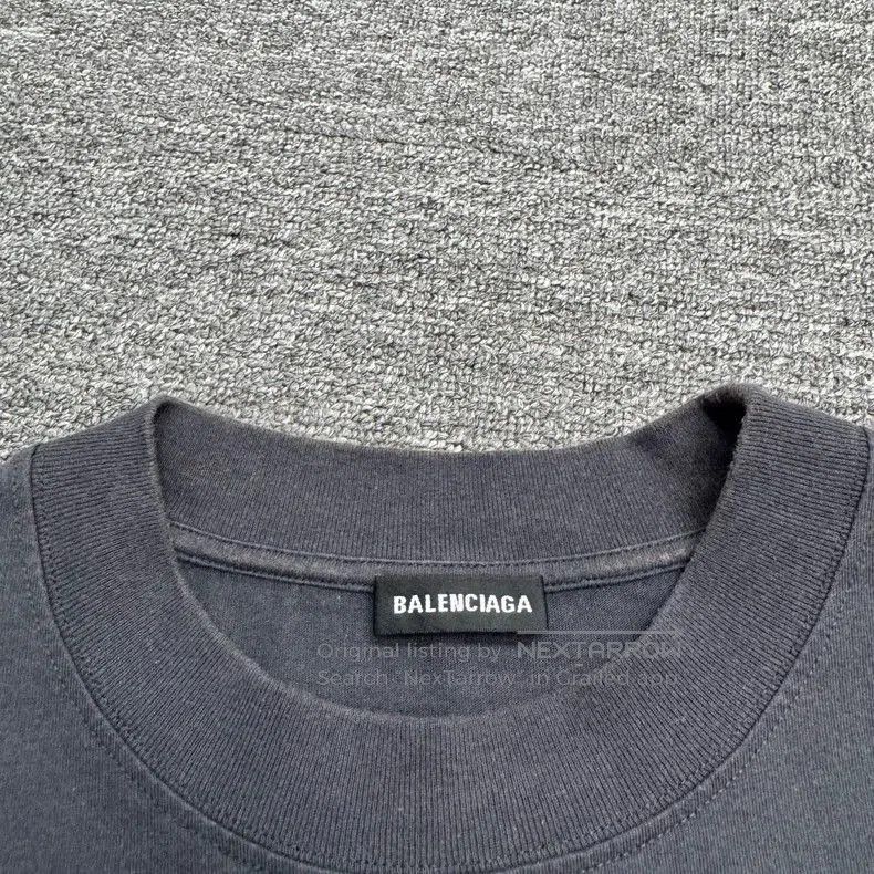 Balenciaga Balenciaga Distressed Embroidered Short Sleeve. Size US XS / EU 42 / 0 - 3 Thumbnail