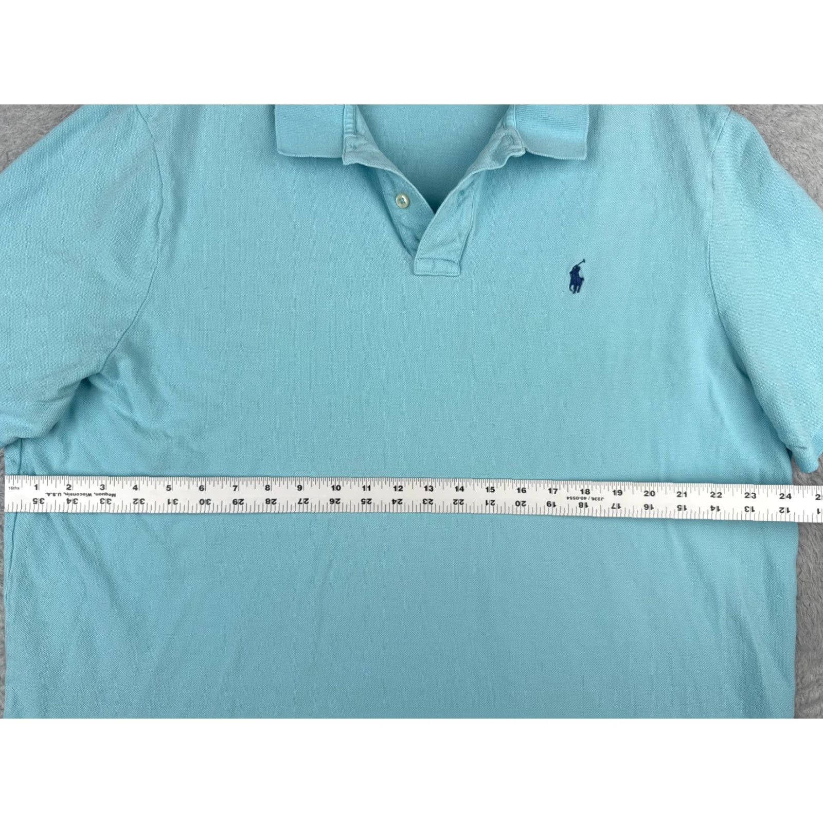 Polo Ralph Lauren Polo Ralph Lauren Polo Shirt Men 2XL Blue 100% Cotton Short Sleeve Button Embroidered Logo Classic Fit Vintage: No Size US XXL / EU 58 / 5 - 7 Thumbnail