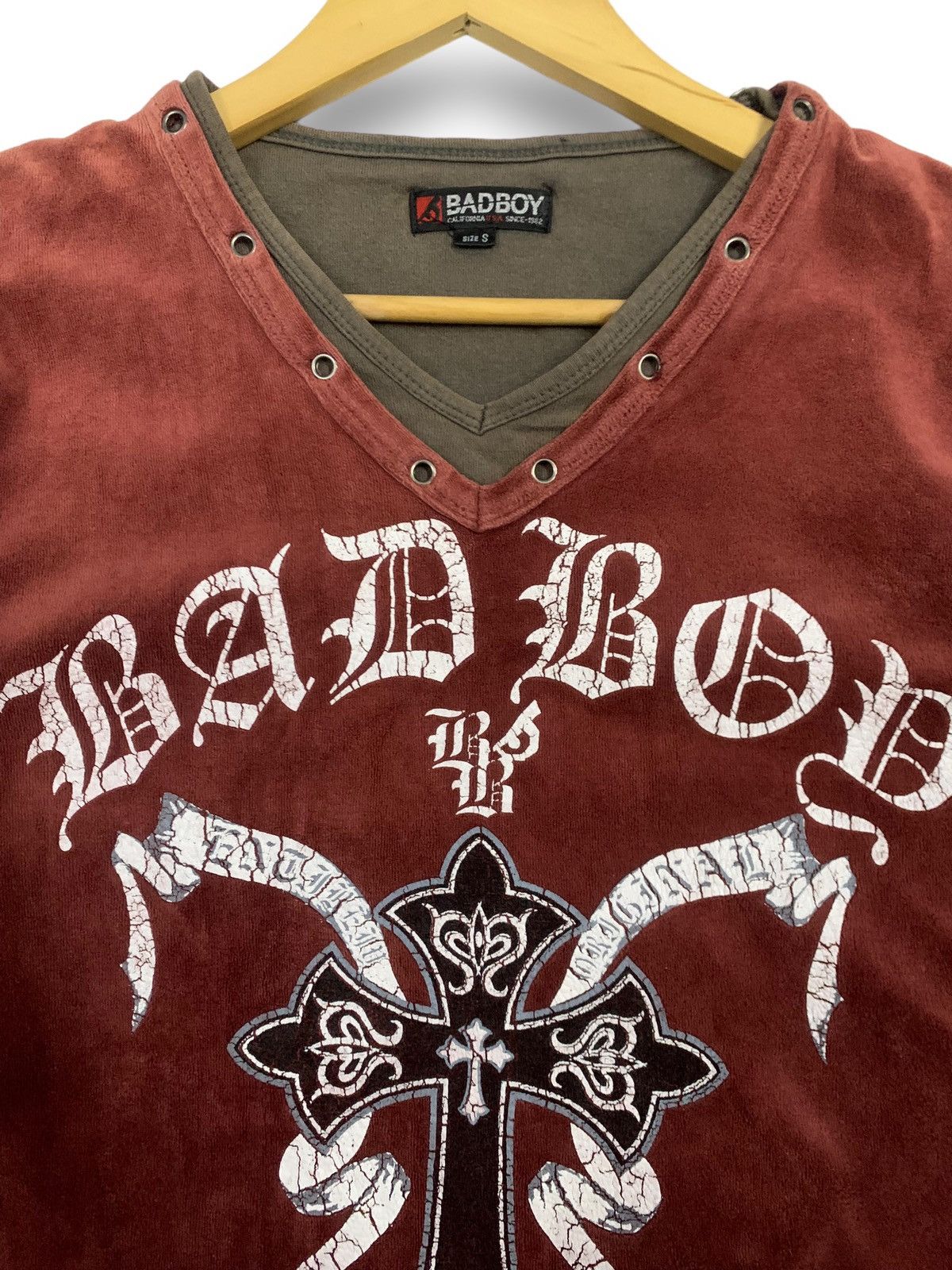 If Six Was Nine Japanese Brand Badboy Cross Printed Long Sleeve Punk T-shirt Size US S / EU 44-46 / 1 - 4 Thumbnail