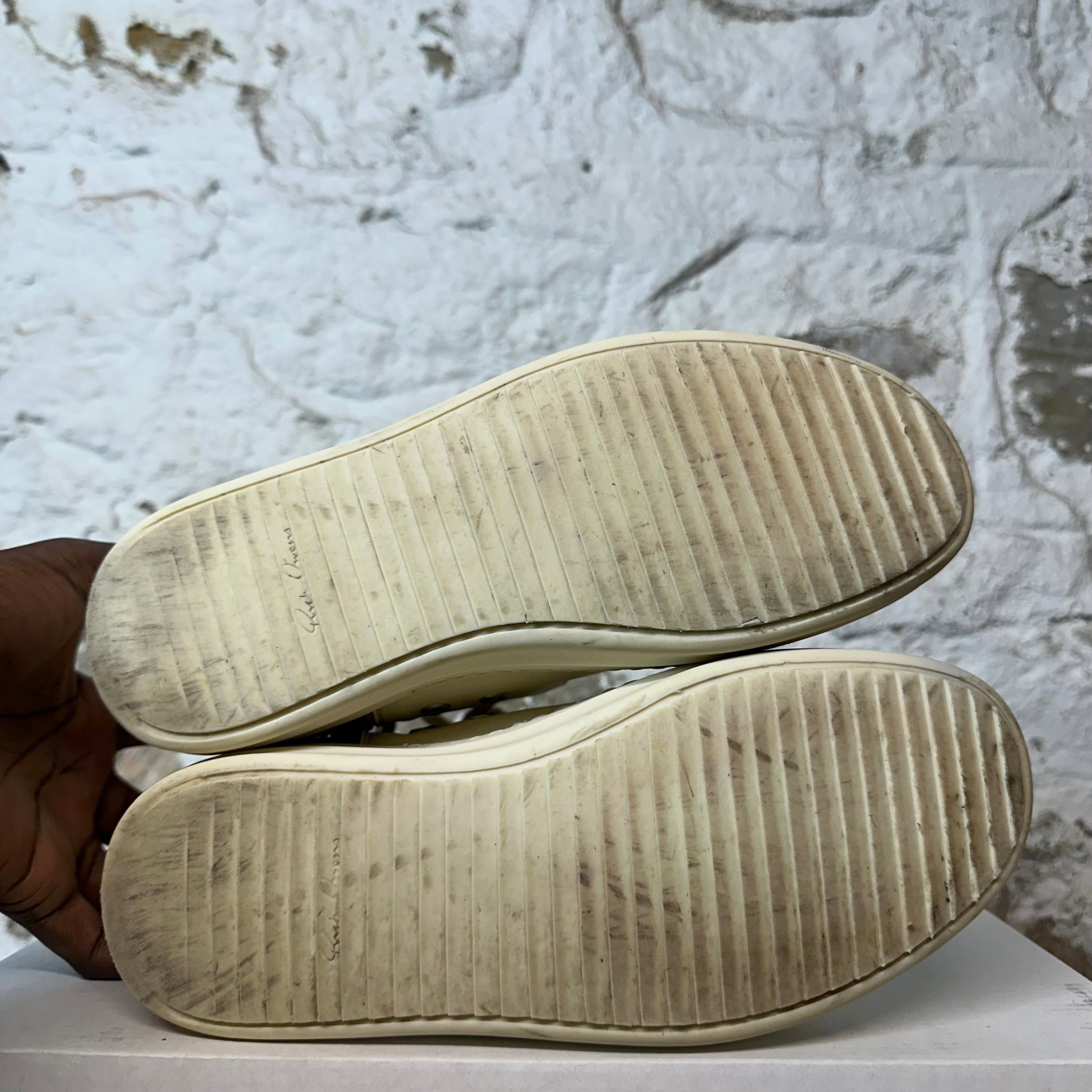 Rick Owens Rick Owens Ramone High Natural Milk Sneaker Sz 6 (38) Size US 6 / EU 39 - 6 Thumbnail