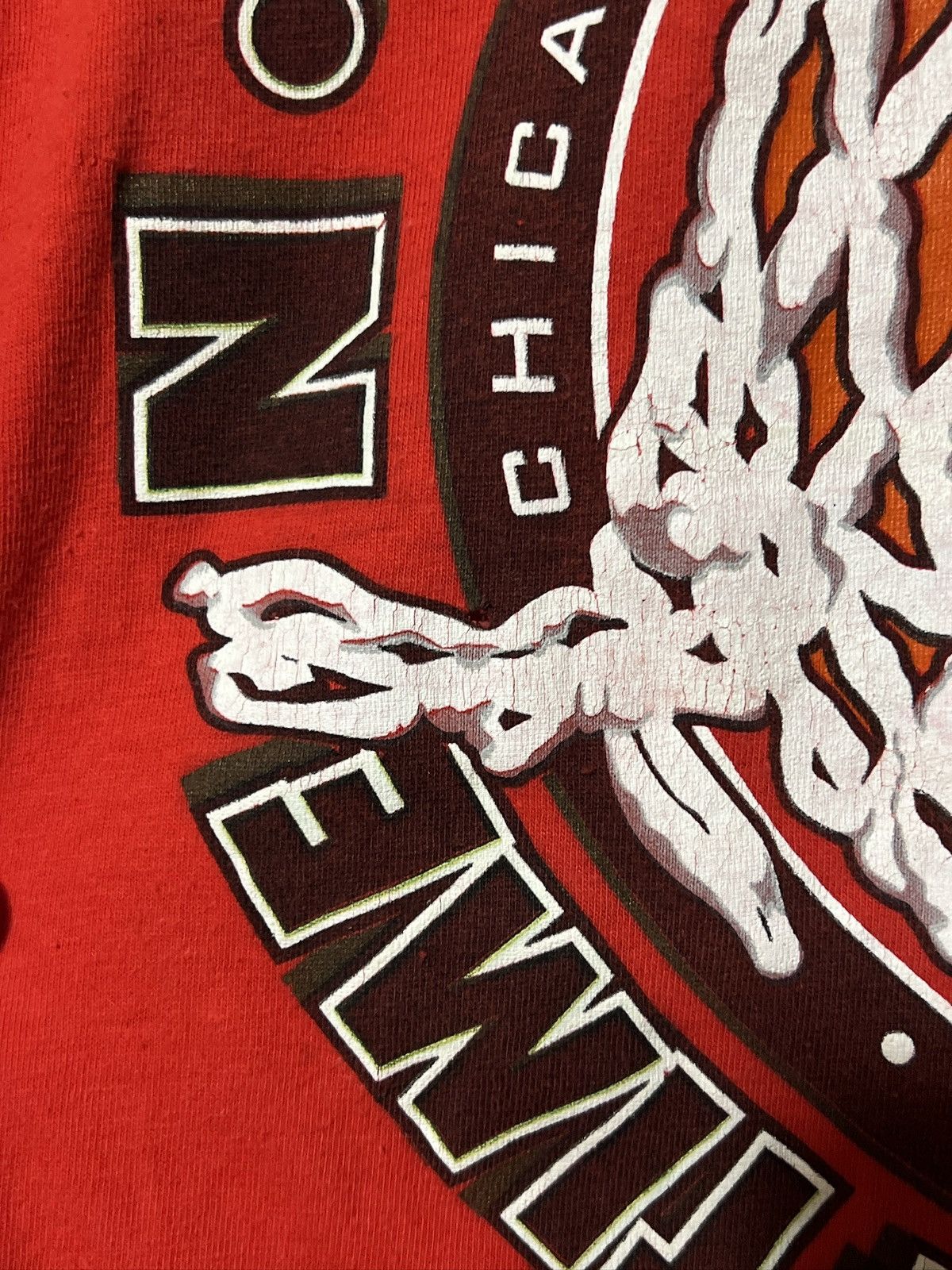 Logo 7 1996 Logo 7 CHICAGO BULLS 4 Time NBA Championship Tee Size US XL / EU 56 / 4 - 7 Thumbnail