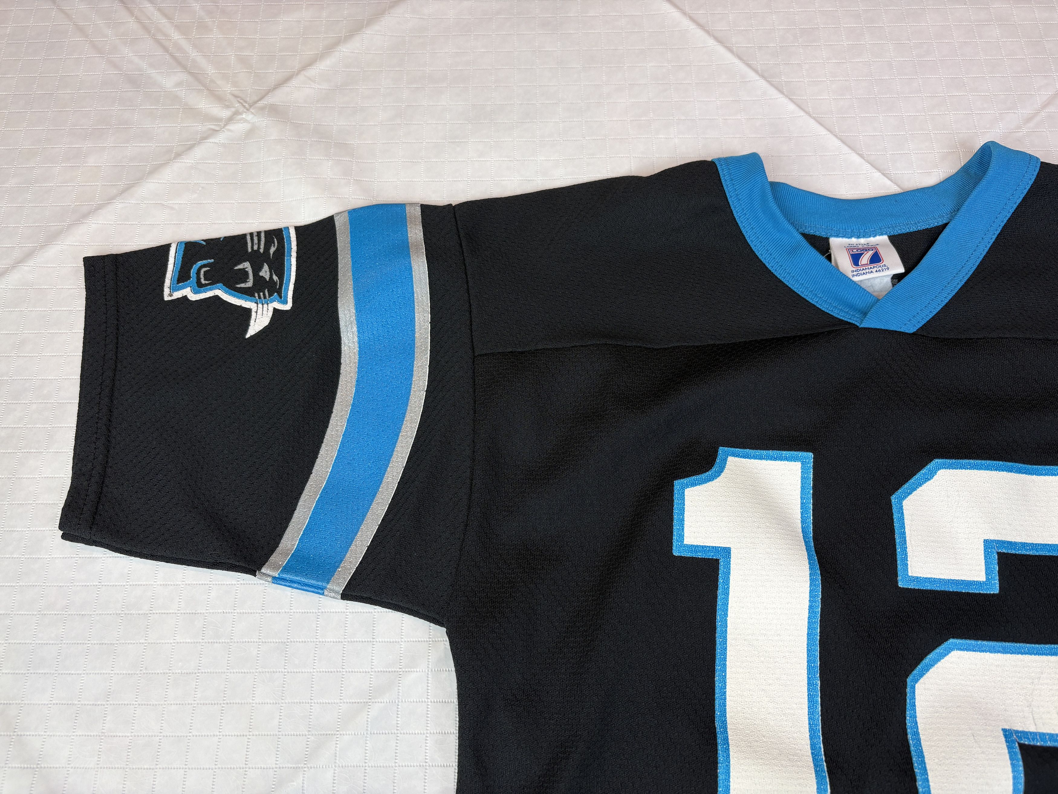 NFL Logo 7 Carolina Panthers Kerry Collins #12 NFL Jersey Size US L / EU 52-54 / 3 - 5 Thumbnail