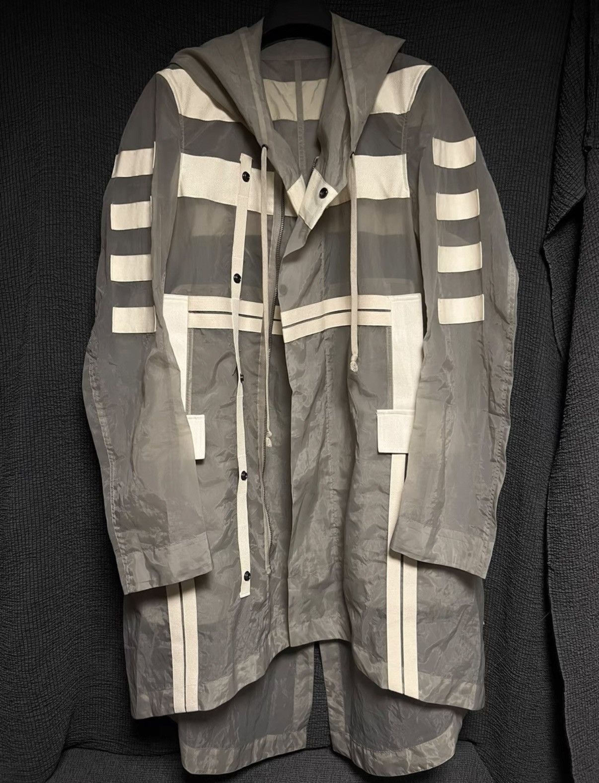 Rick Owens Rick Owens 13SS Runway Sheer Mesh Tape Fishtail Coat Size US M / EU 48-50 / 2 - 2 Thumbnail