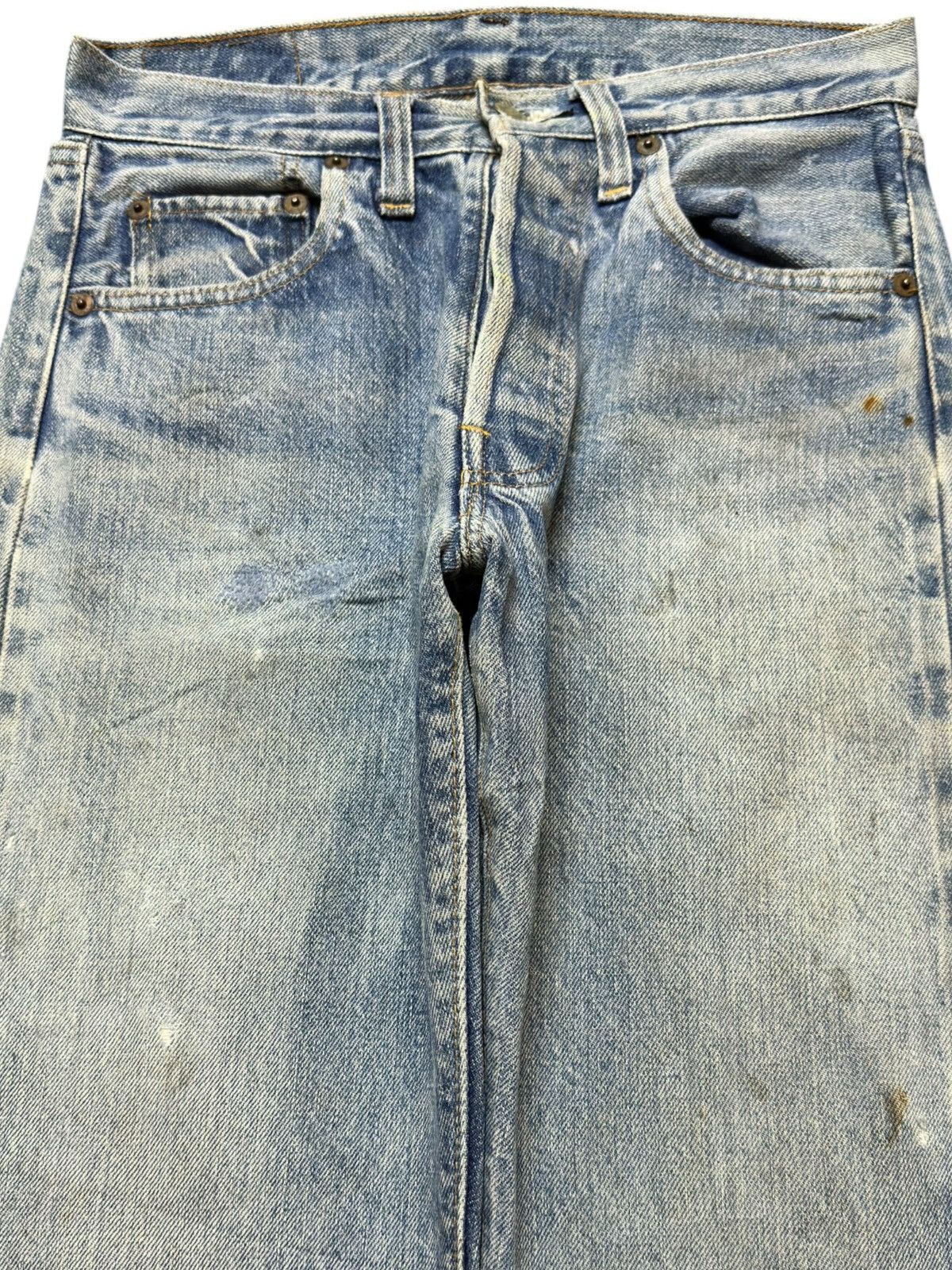 Levi's Vintage Clothing Vintage 60’s Levi’s 501 Button 6 Faded Denim Size US 27 - 2 Thumbnail