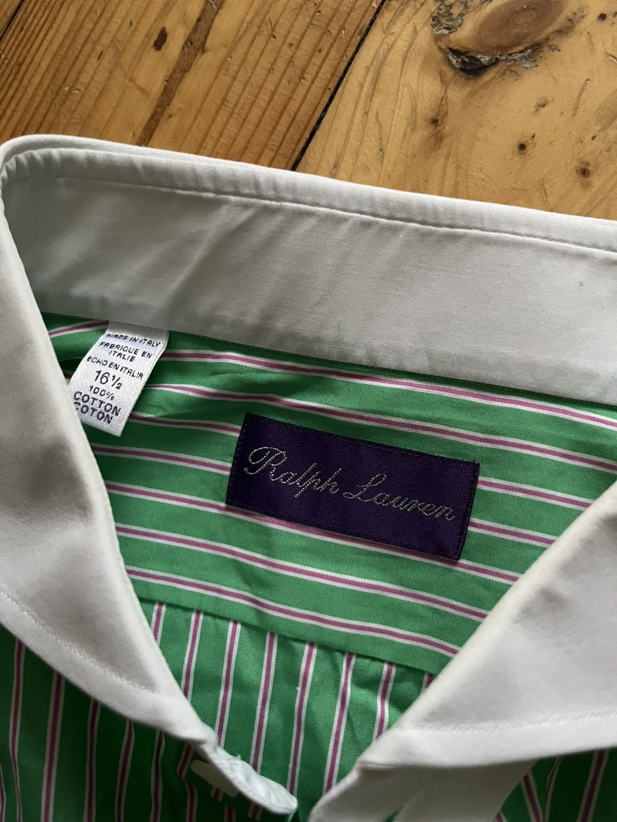 Ralph Lauren Purple Label Ralph Lauren purple label lalong sleeve shirt Size US XL / EU 56 / 4 - 3 Thumbnail