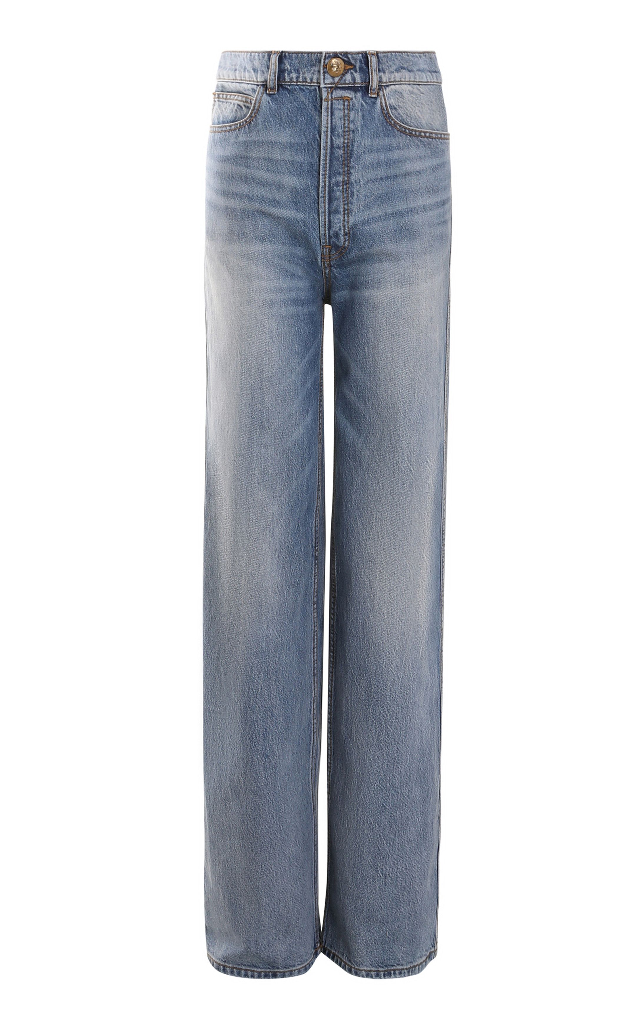 oc11z0225 Luminosity Straight-Leg Jeans in Light Blue