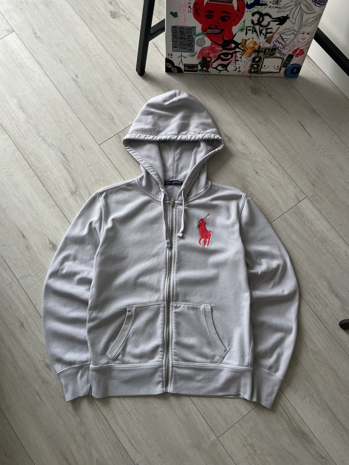 Polo Ralph Lauren Vintage Polo Ralph Lauren 00’s Zip Hoodie Big Pony Y2K RARE Size M / US 6-8 / IT 42-44 - 1 Thumbnail