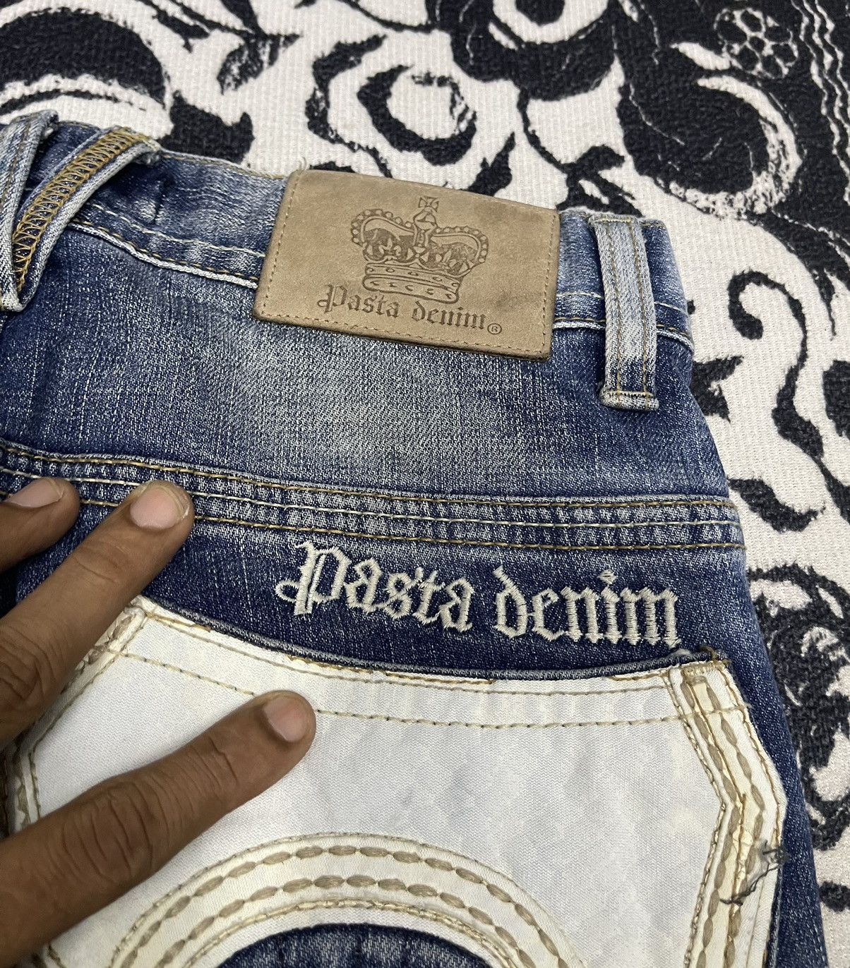 If Six Was Nine PASTA DENIM INSPIRED WASHABLE DENIM BRAND PASTA DENIM Size US 27 - 18 Thumbnail