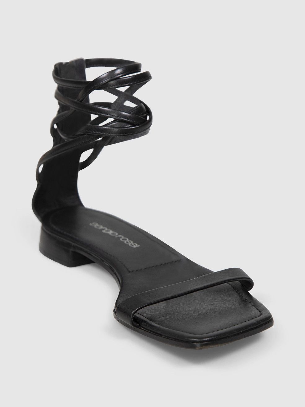 Sergio Rossi Black Leather Strappy Sandals Size US 6.5 / IT 36.5 - 1 Thumbnail
