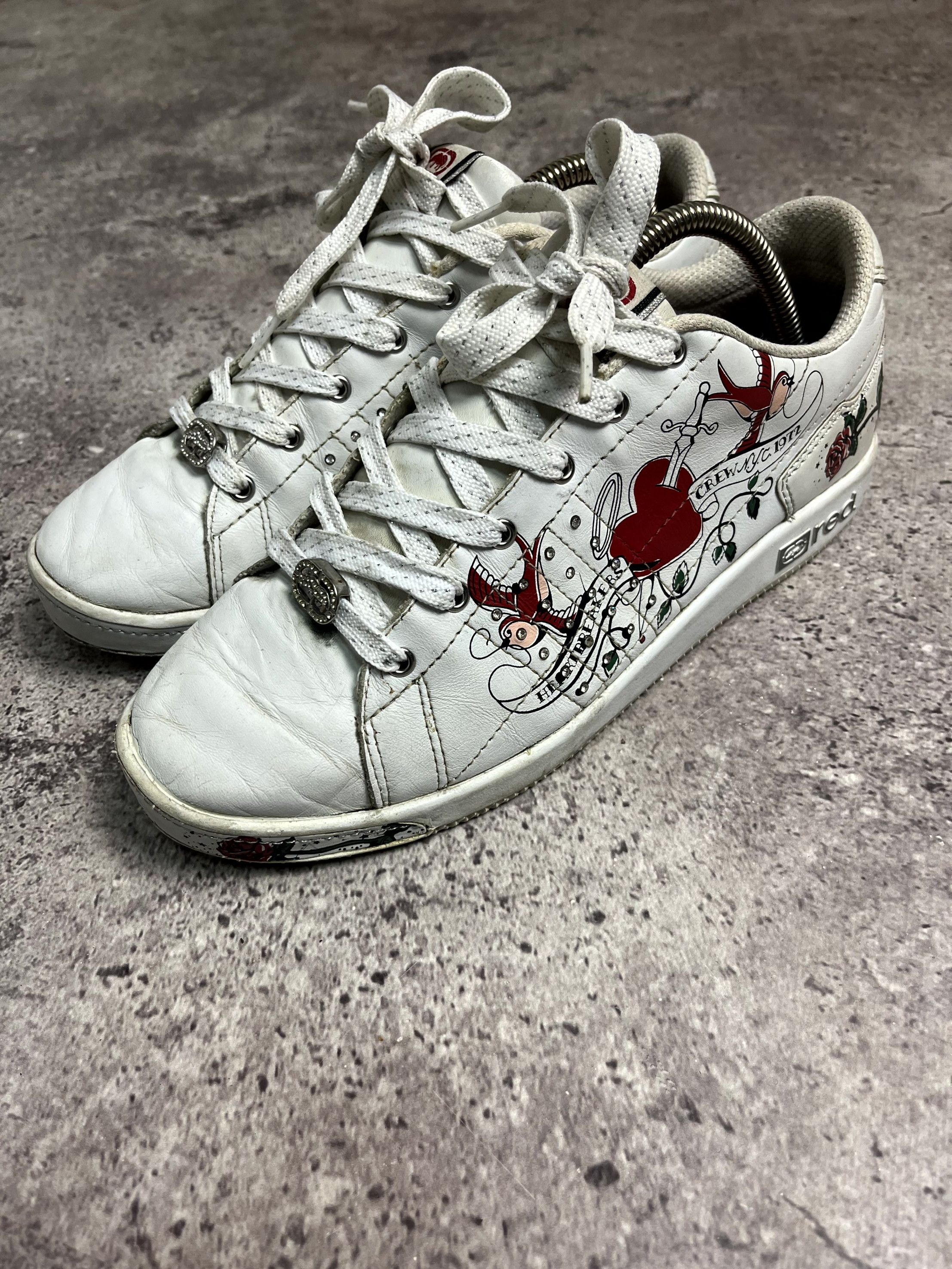 Ecko Unltd. Y2K Ecko Ecko Red White Sneakers Size US 7 EU 38 Size US 8 / IT 38 - 3 Thumbnail