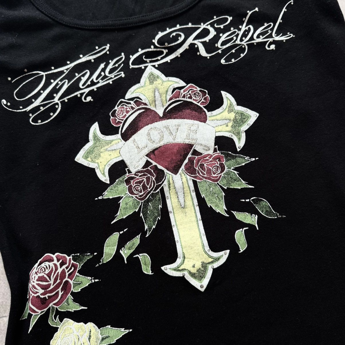 Ed Hardy Y2K Vibe Ed Hardy Tank Top Rhinestones Hysteric Glamour Vibe Size M / US 6-8 / IT 42-44 - 3 Thumbnail