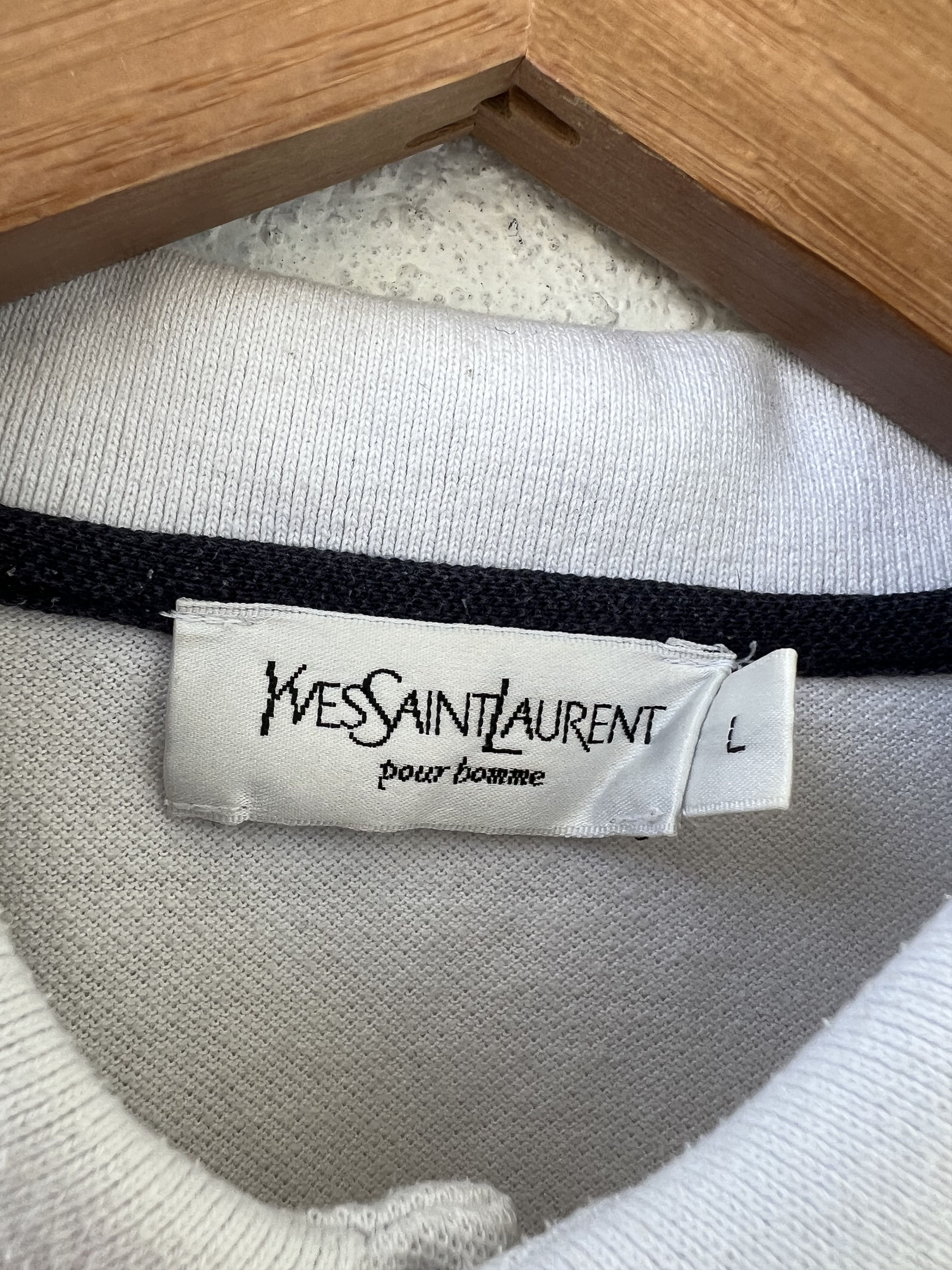 Vintage × Yves Saint Laurent Yves Saint Laurent polo shirt t-shirt L Size US L / EU 52-54 / 3 - 4 Thumbnail