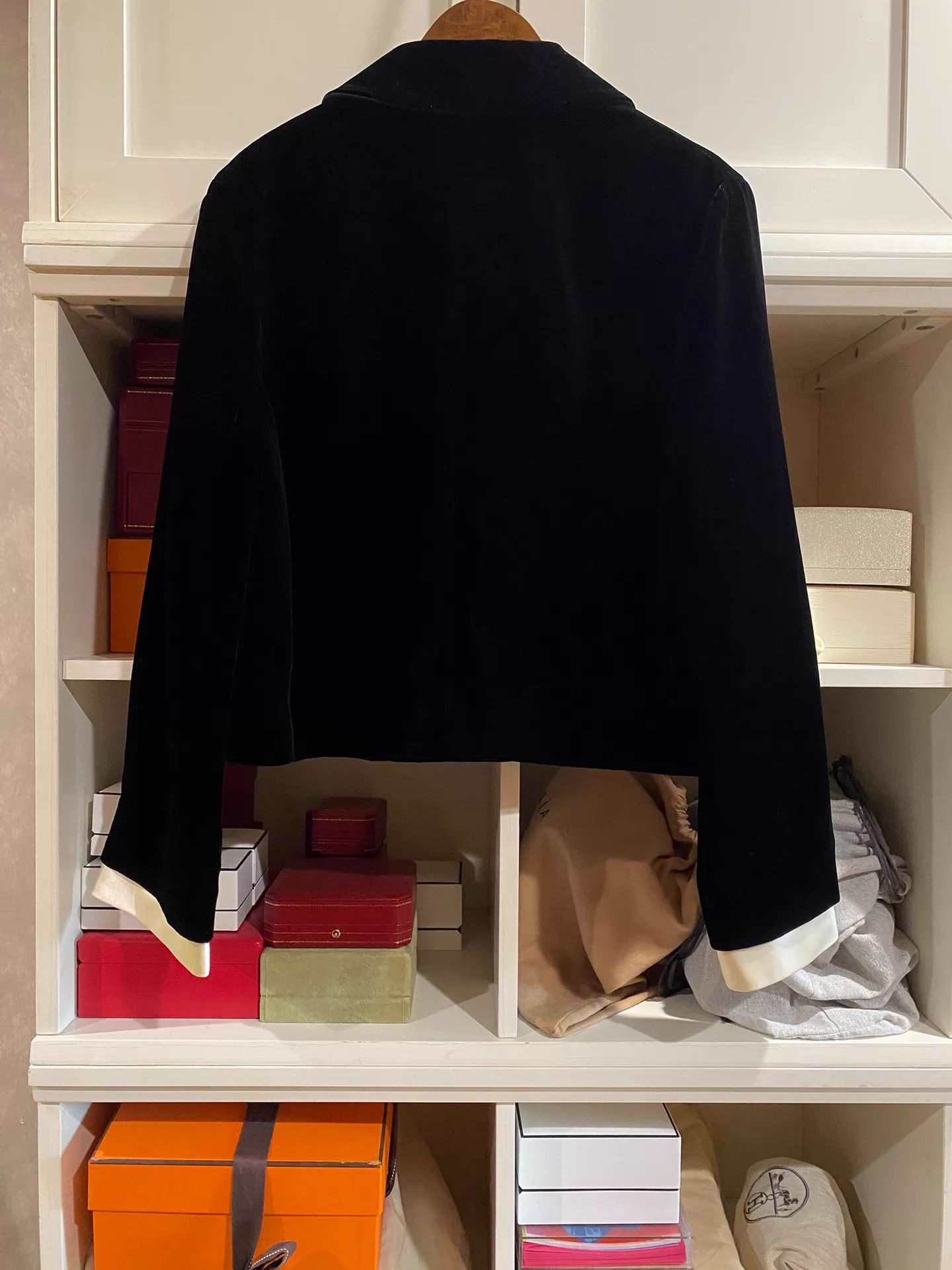 Miu Miu MIU MIU Black White Cuff Paneled Jacket Women's 38 Size XS / US 0-2 / IT 36-38 - 2 Thumbnail