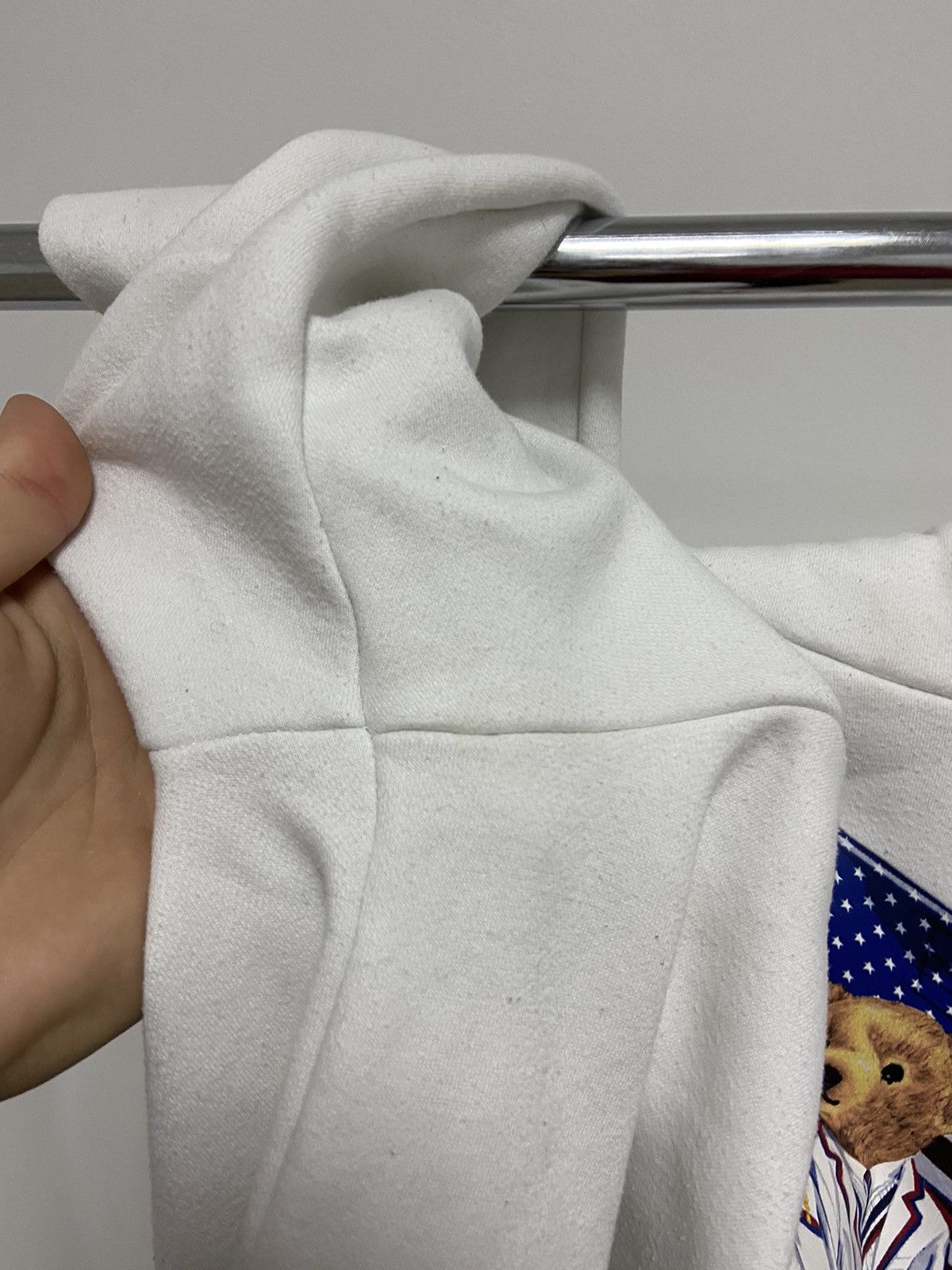 Polo Bear Ralph Lauren USA Flag Big Logo Print Vintage 🐻