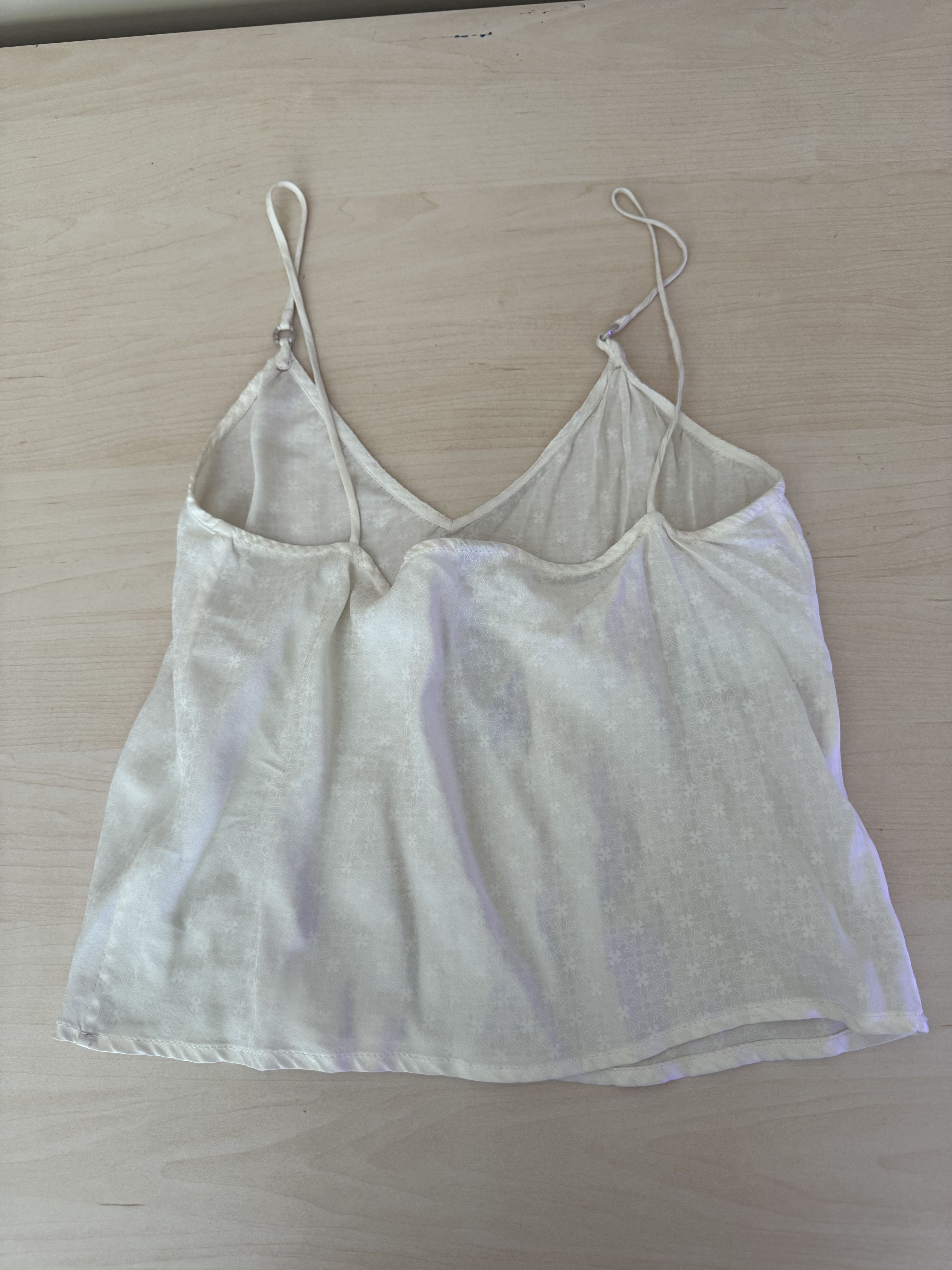 Chrome Hearts Darlin CH Plus Print Silk Tank Top - White