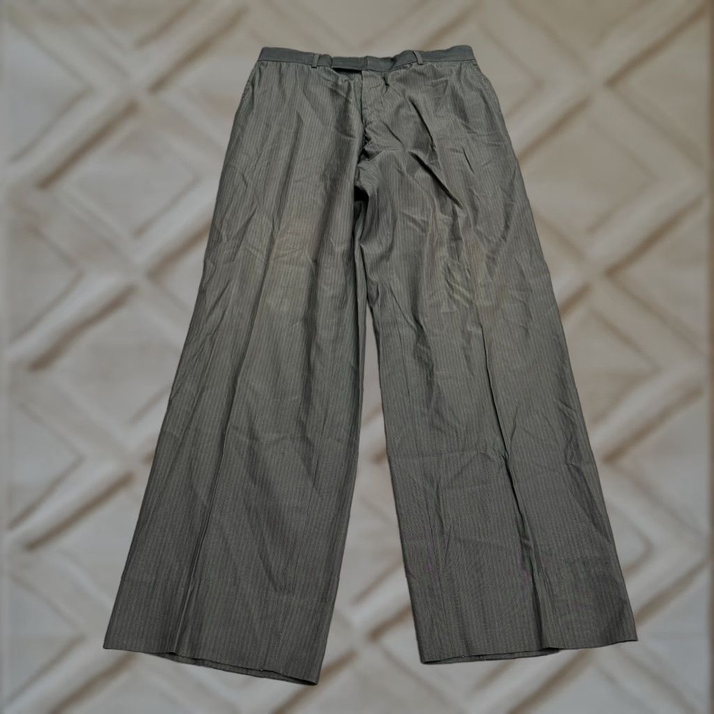 Hugo Boss Hugo Boss Dress Pants Mens 34x34 Gray Straight Flat Front Workwear Business Dress Pants Size US 34 / EU 50 - 1 Thumbnail
